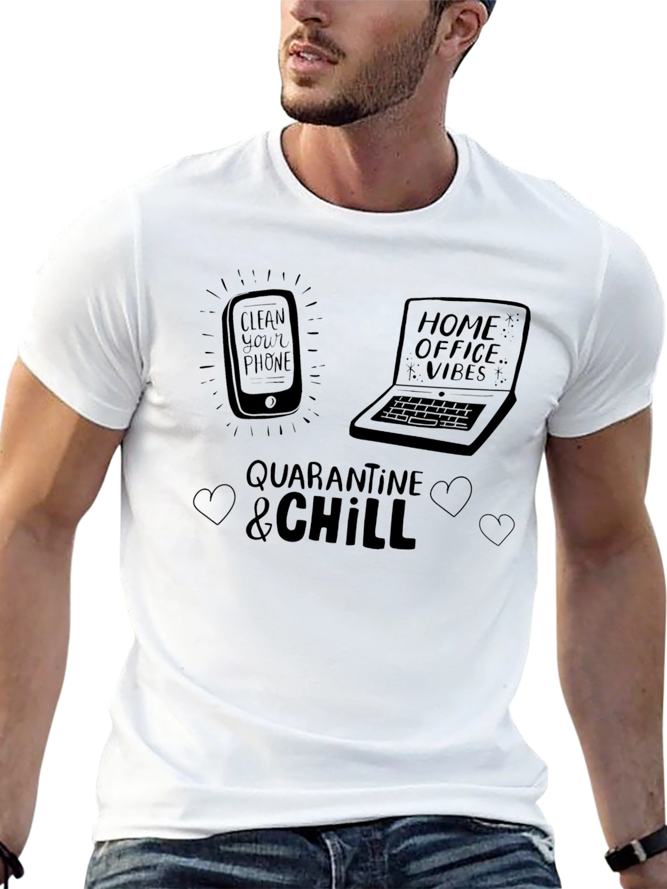 Quarantine & Chill Graphic T-Shirt
