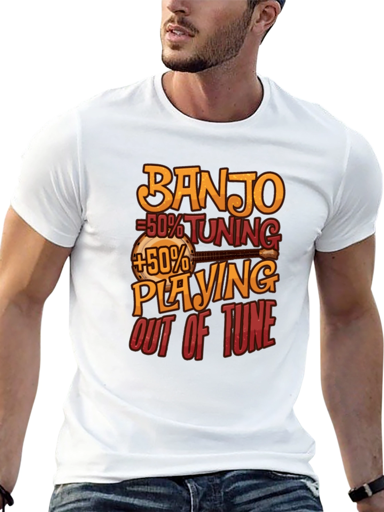 Banjo Tuning Playing Funny Musician T-Shirt