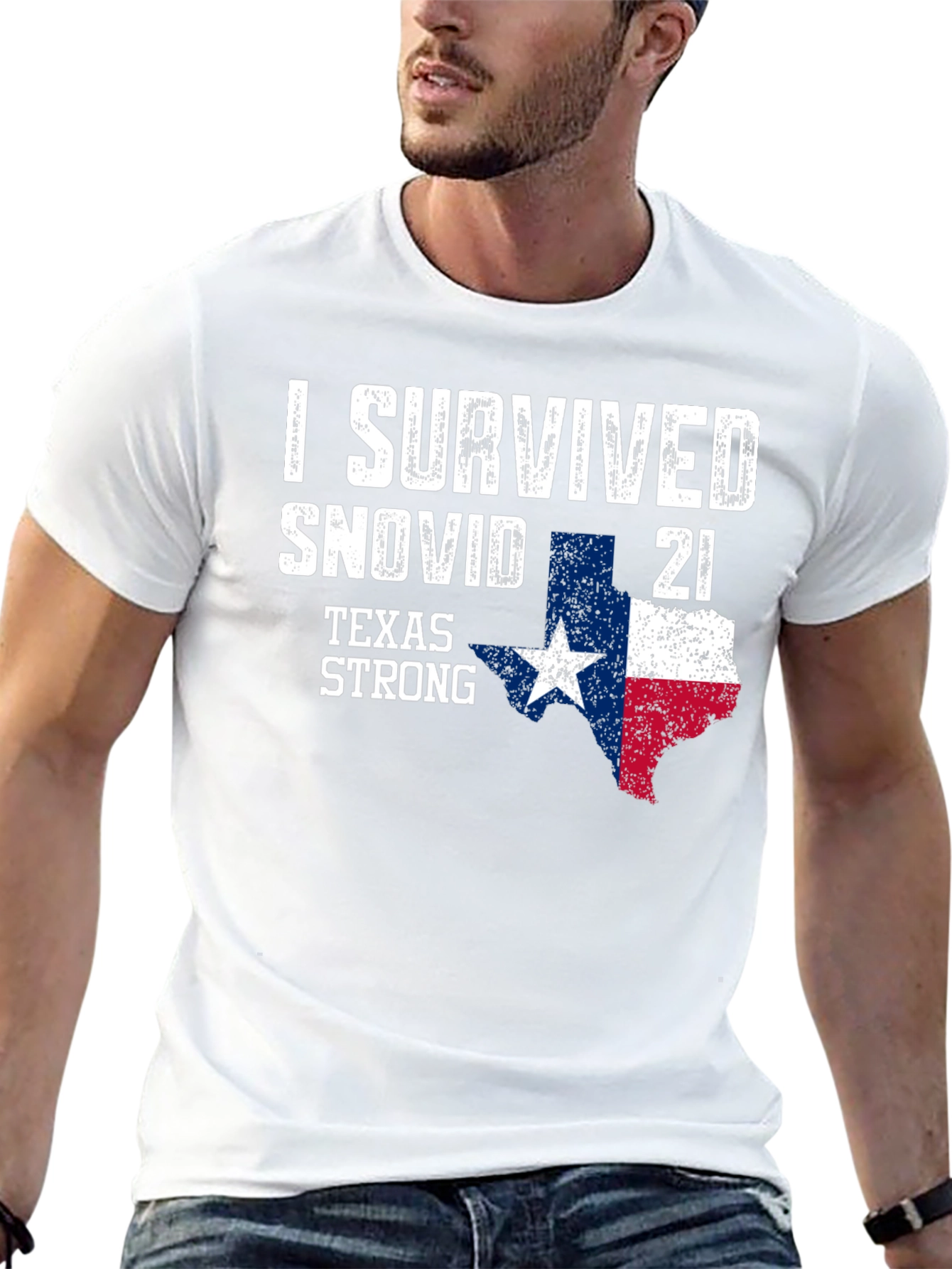 I Survived Snovid 21 Texas Strong T-Shirt