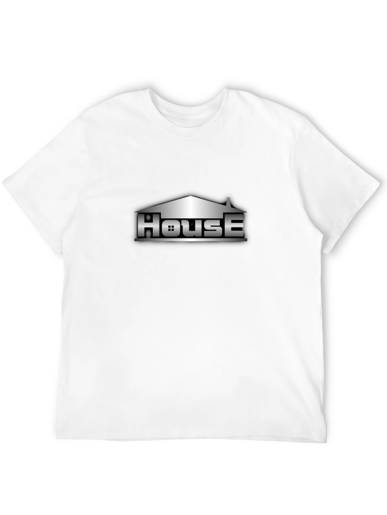 House Graphic Tee - Urban Style Black T-Shirt