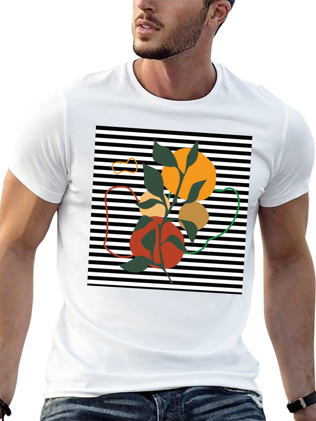 Abstract Graphic Tee - Modern Art Shirt