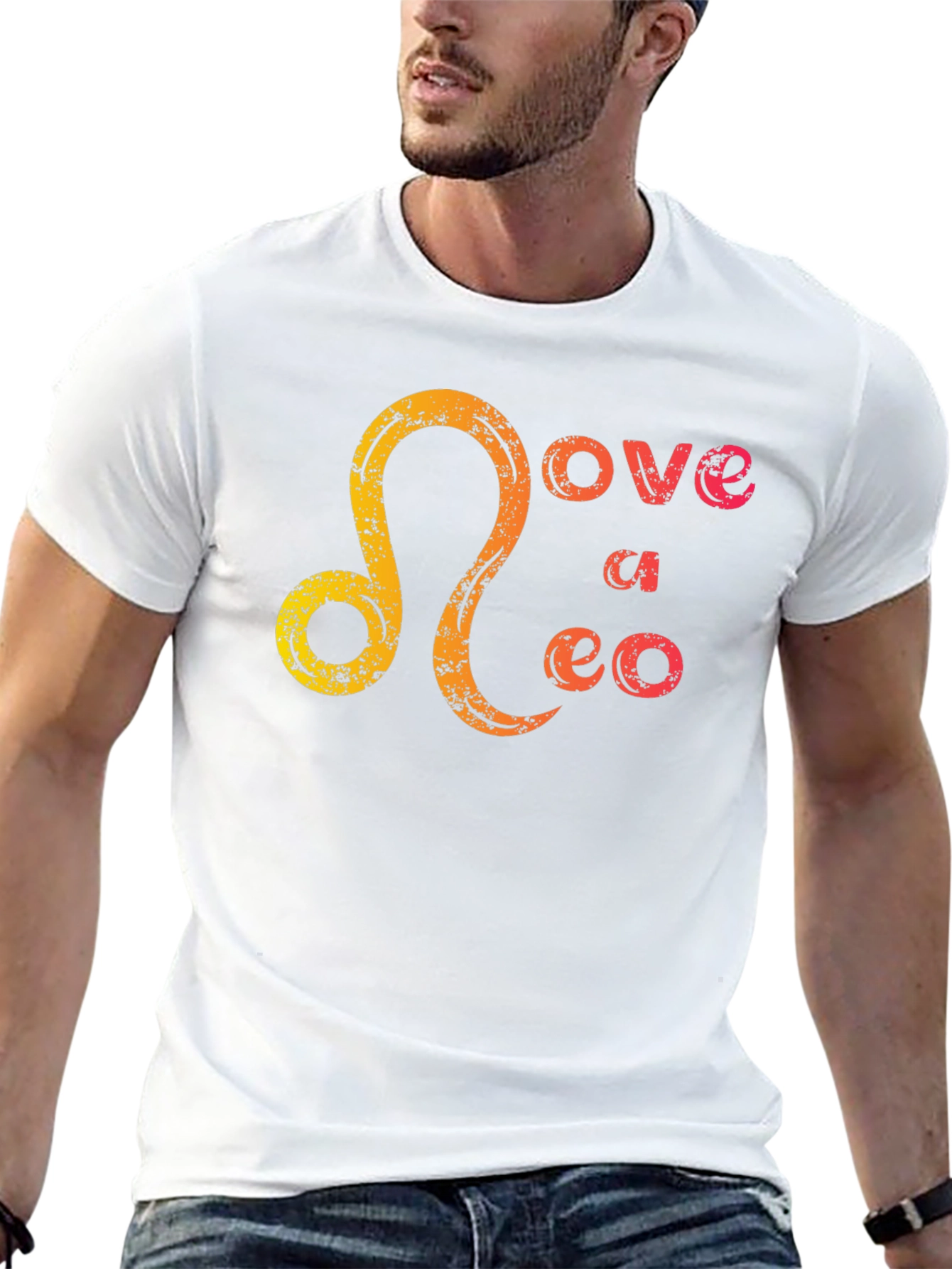 Love a Leo Black Graphic T-Shirt