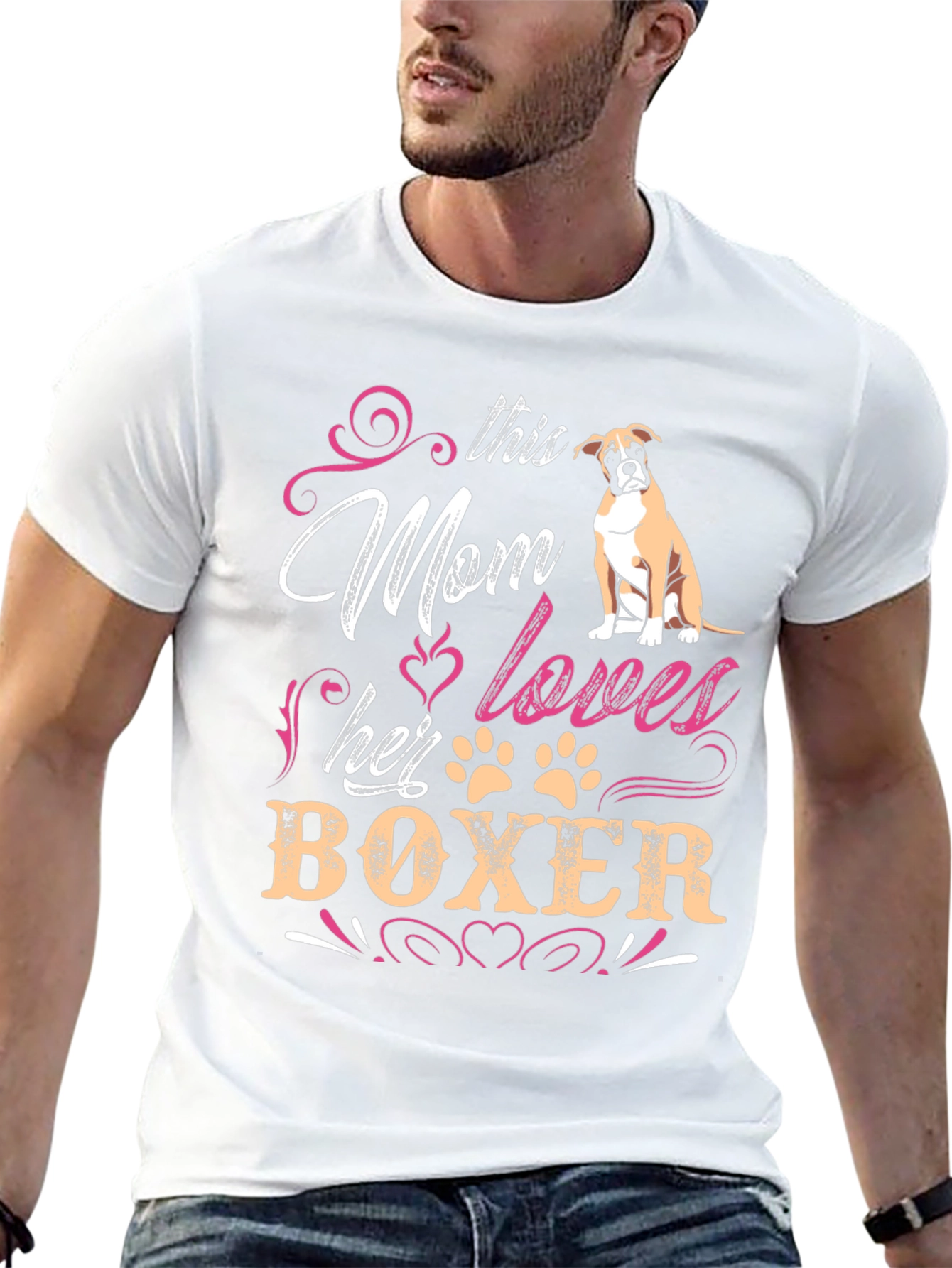 Boxer Dog Mom T-Shirt - Dog Lover Gift