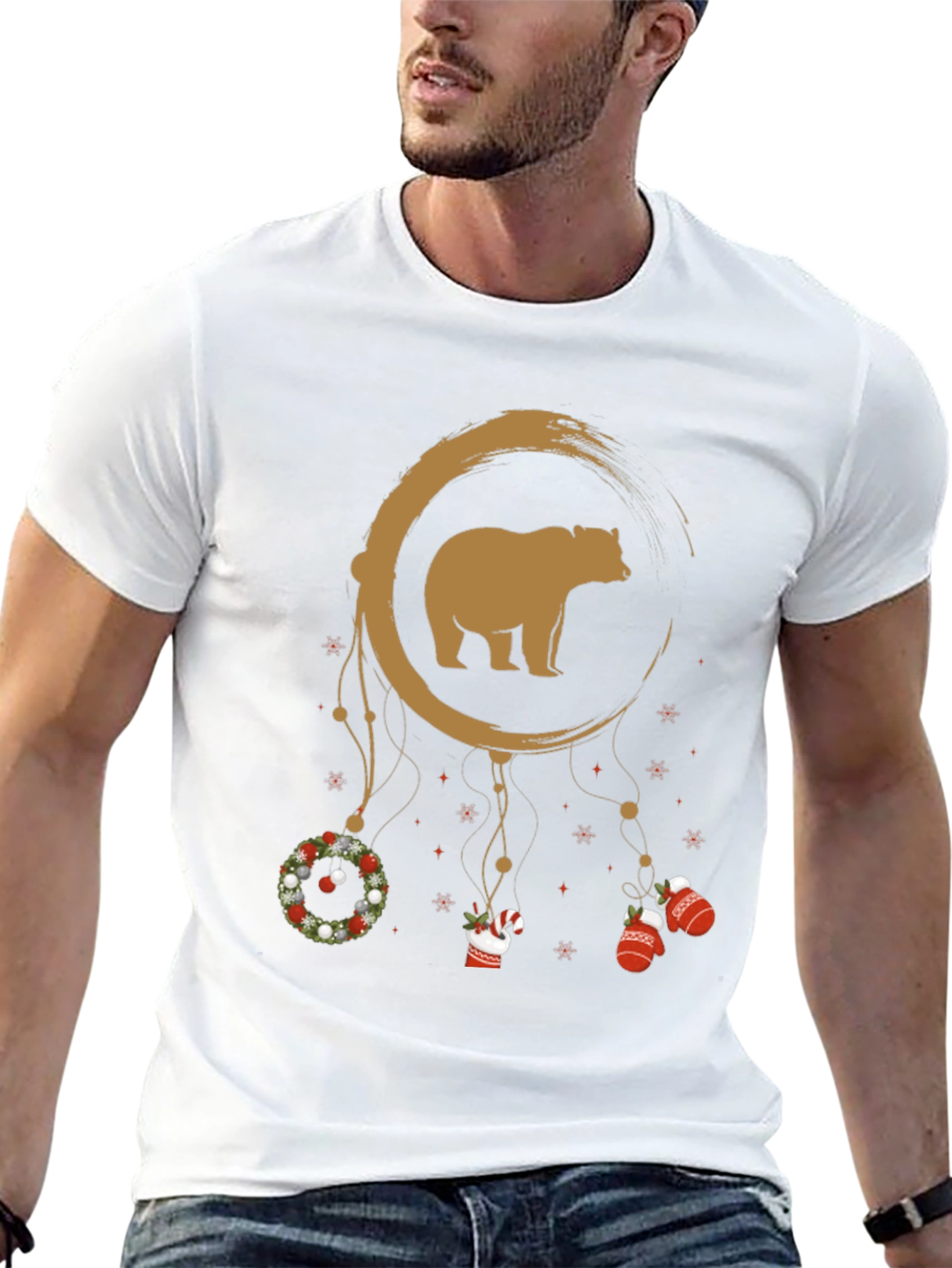 Bear Christmas Dreamcatcher Graphic Tee