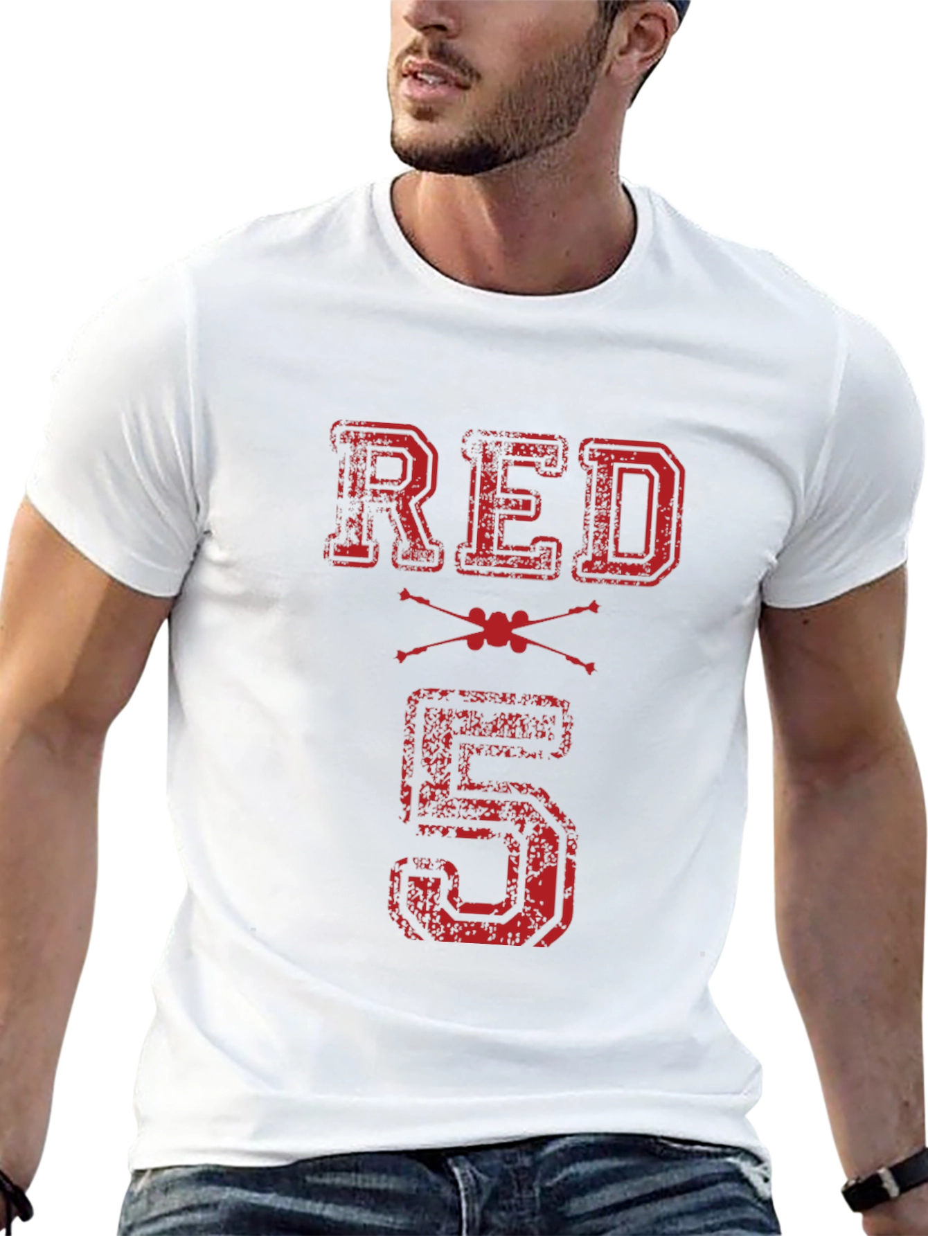 Red 5 Graphic T-Shirt - Black Cotton Tee