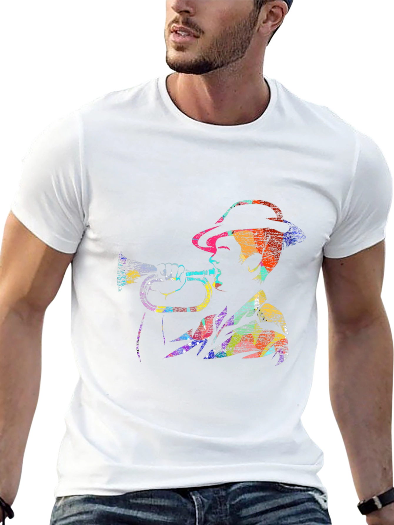Jazz Trumpet Player Graphic T-Shirt