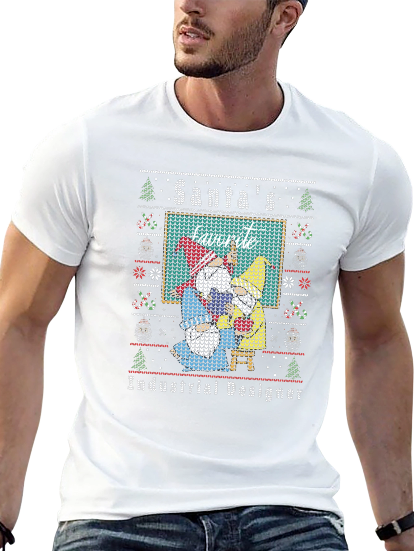 Santas Favorite Industrial Designer Ugly Sweater T-Shirt