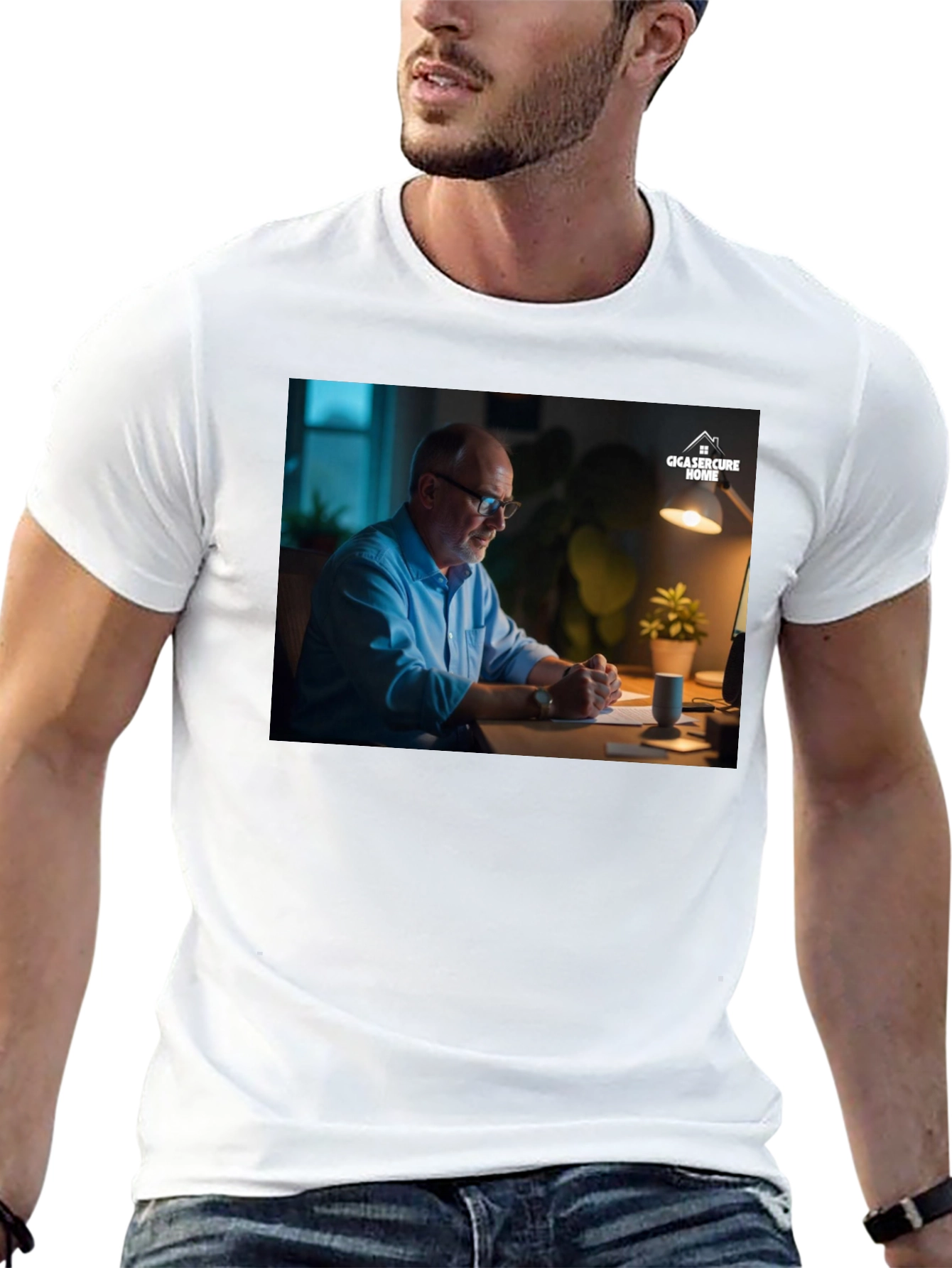 Modern Black T-Shirt with Creative Design