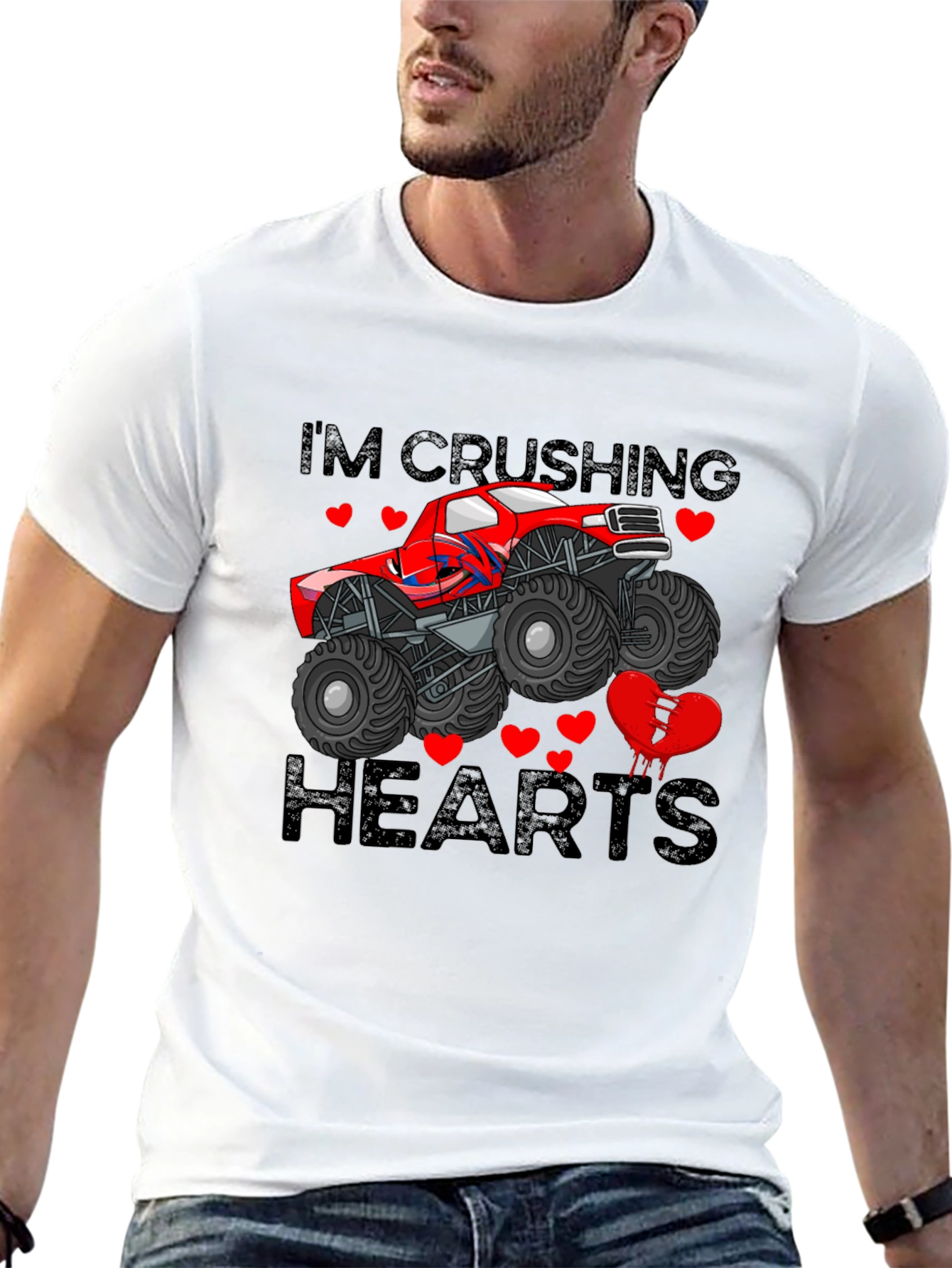Im Crushing Hearts Monster Truck T-Shirt