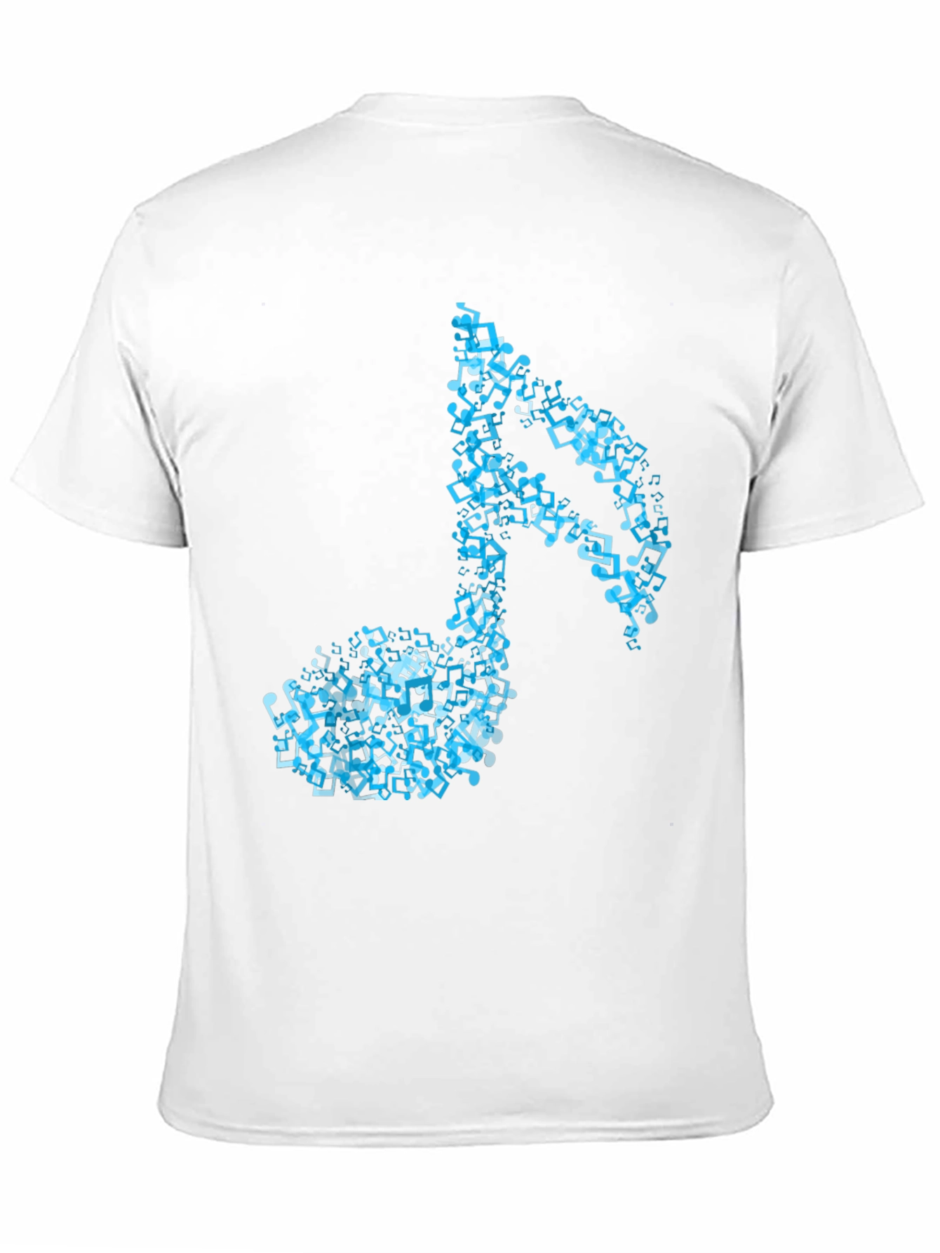 Musical Note Graphic T-Shirt - Black