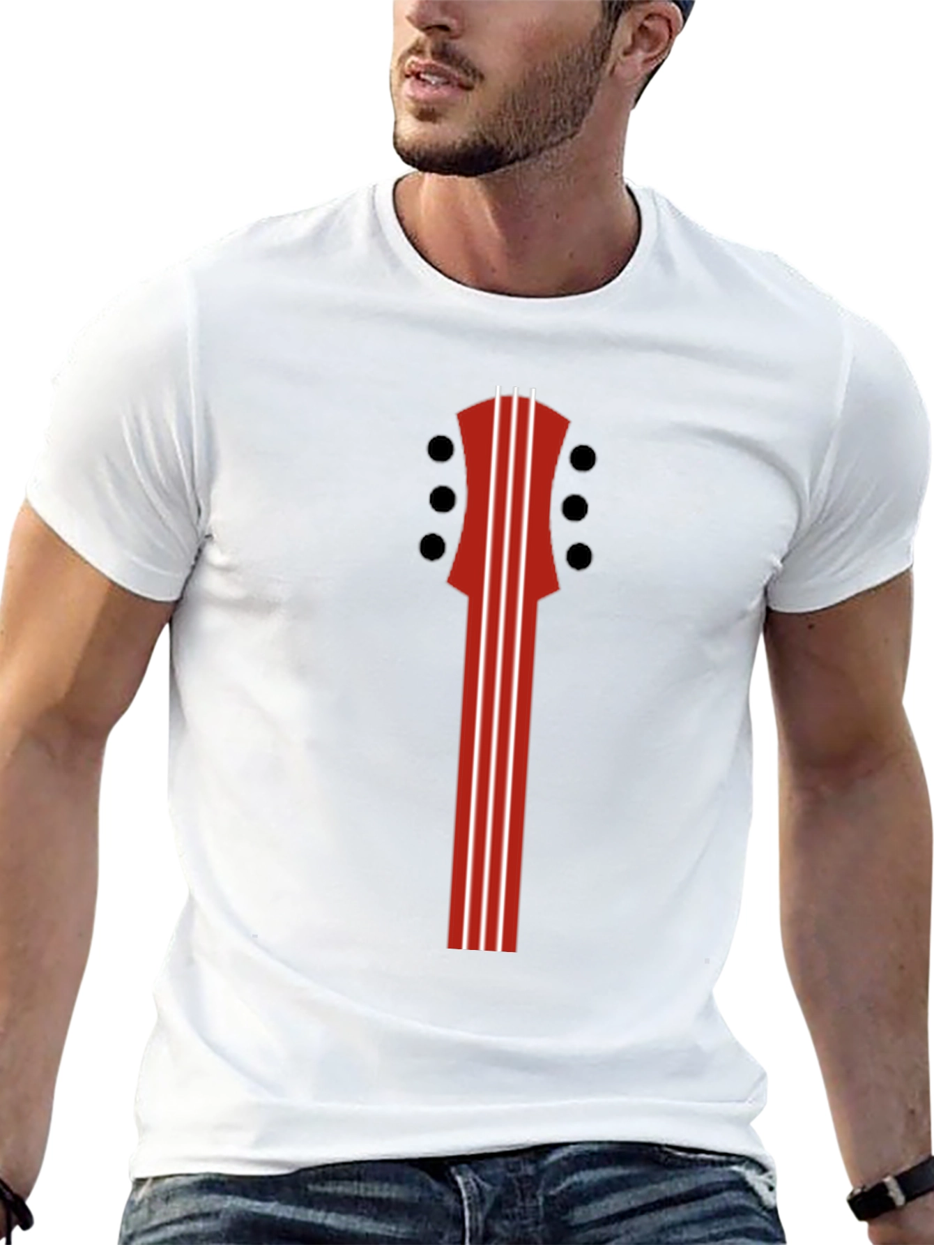 Guitar Headstock Graphic Tee