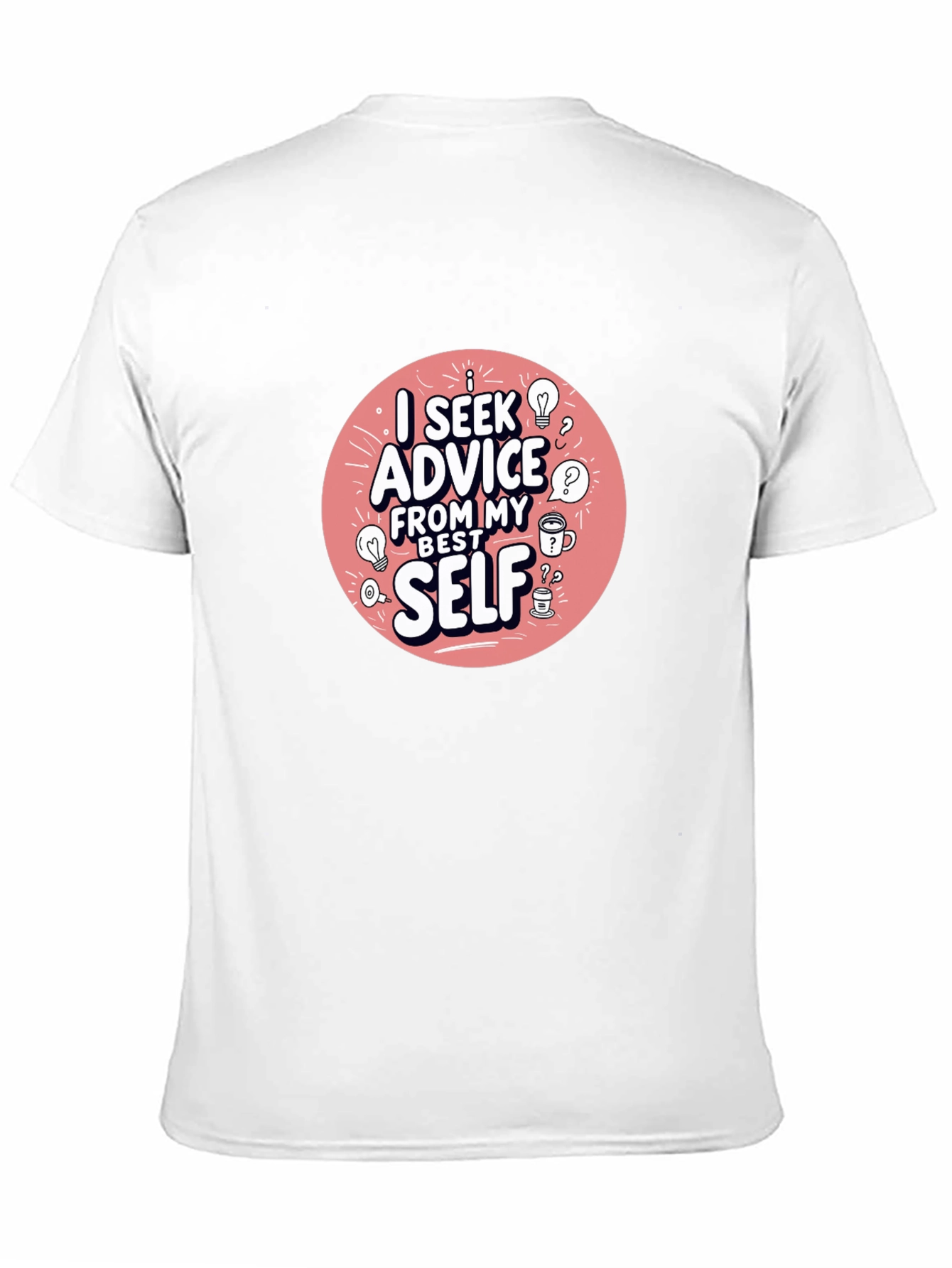 Advice From My Best Self Black Graphic Tee