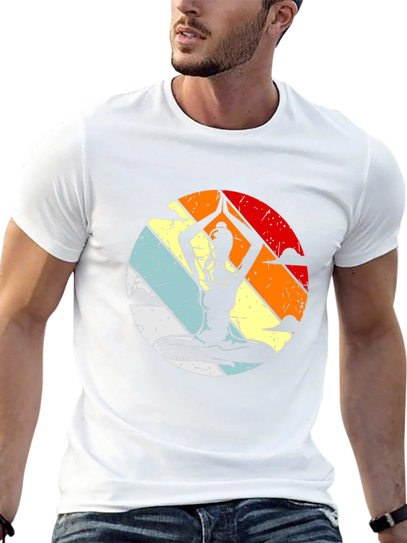 Yoga Pose Graphic Tee - Black Unisex T-Shirt