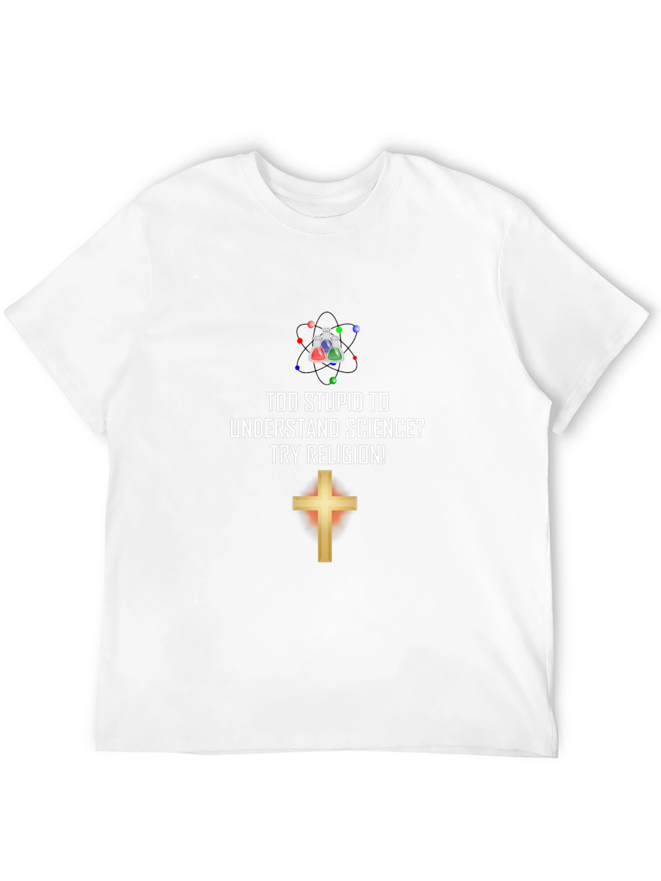 Science vs. Religion Graphic Tee