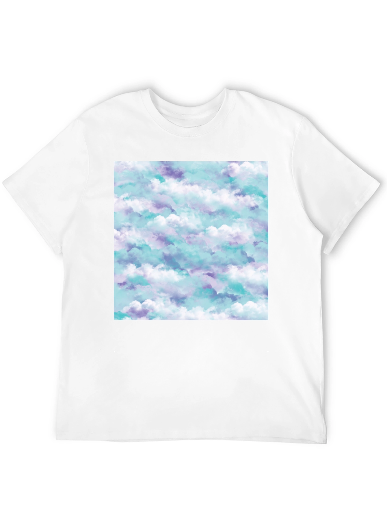Cloud Print Black T-Shirt
