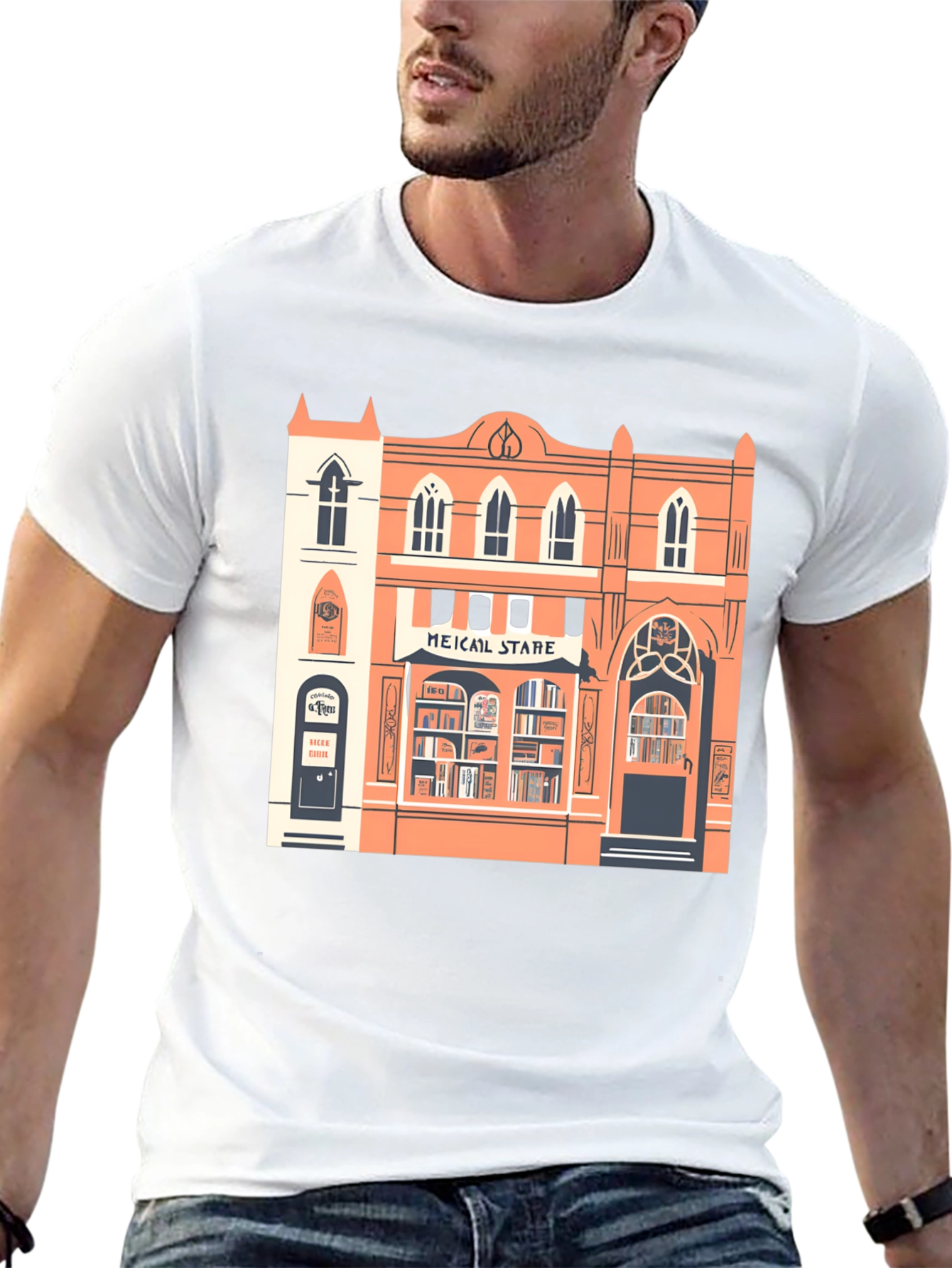 Bookstore Graphic Tee - Stylish Unisex T-Shirt