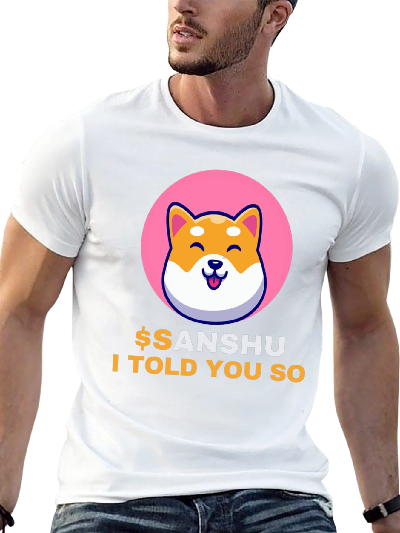 Sanshu Inu Crypto Meme T-Shirt