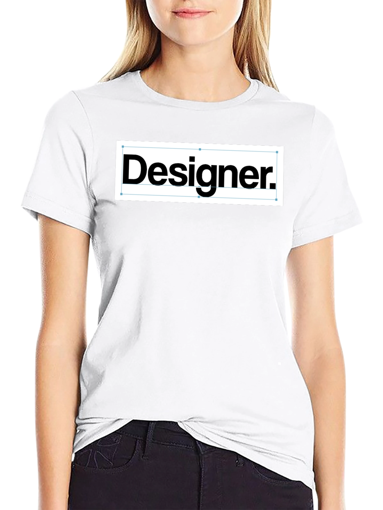 Designer T-Shirt - Black Crew Neck Tee
