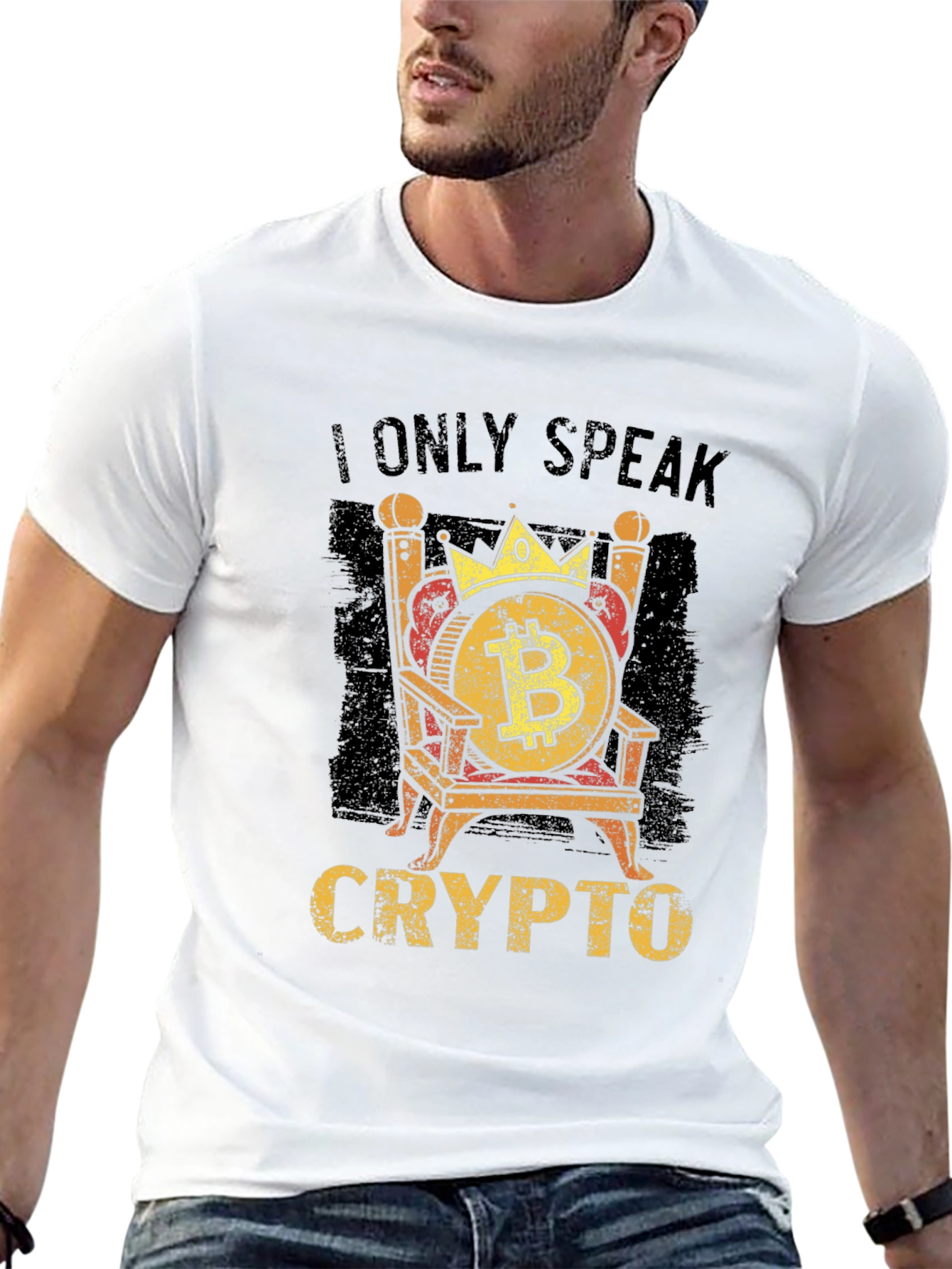 I Only Speak Crypto Bitcoin Graphic Tee