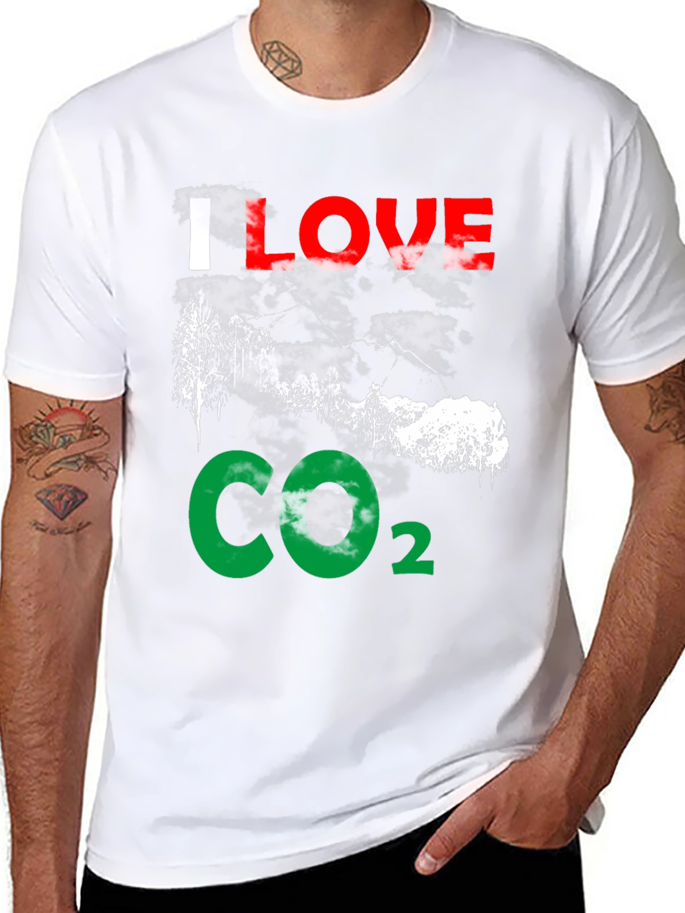 I Love CO2 T-Shirt - Environmental Statement Tee