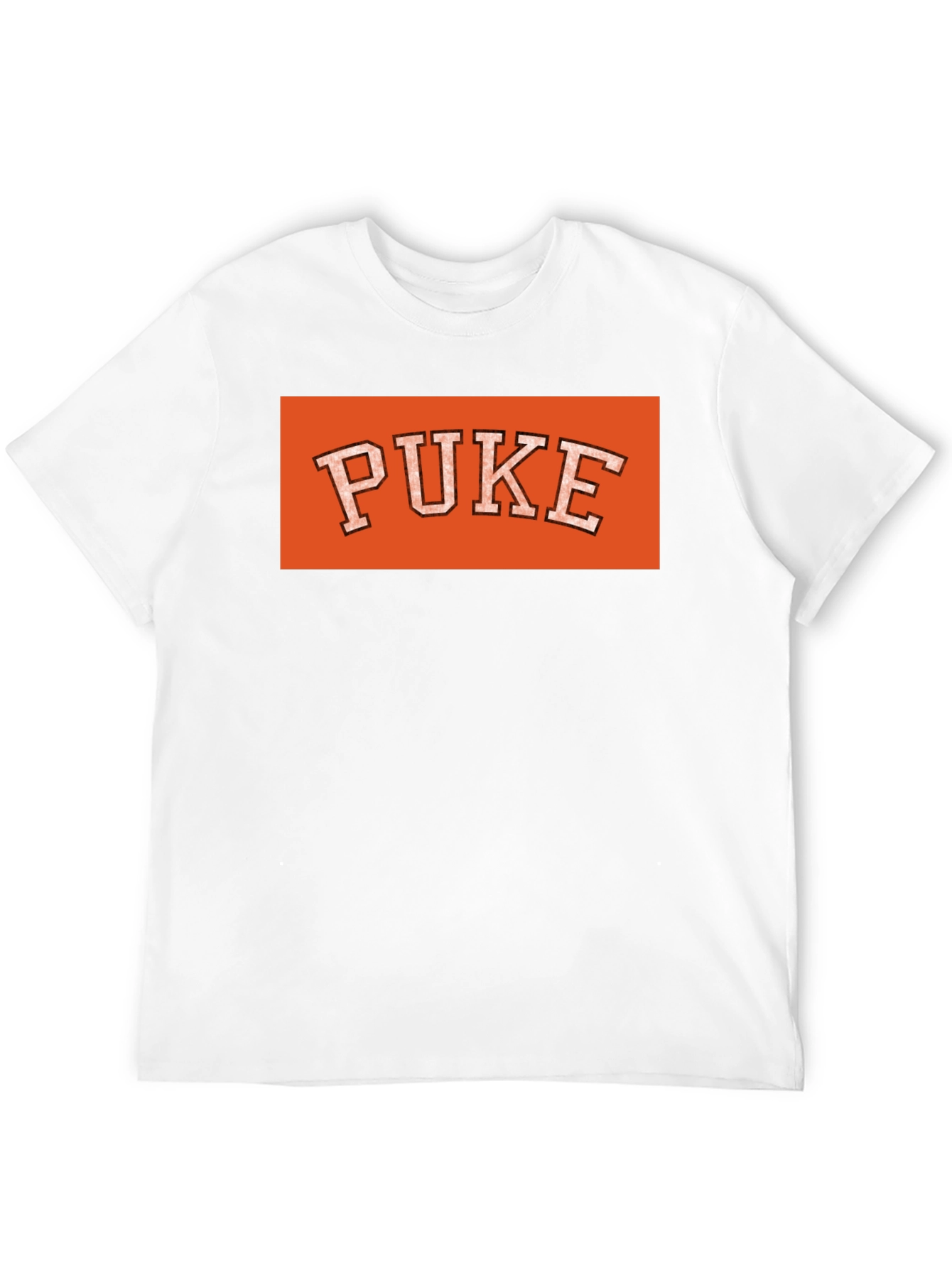 Orange PUKE Graphic Tee