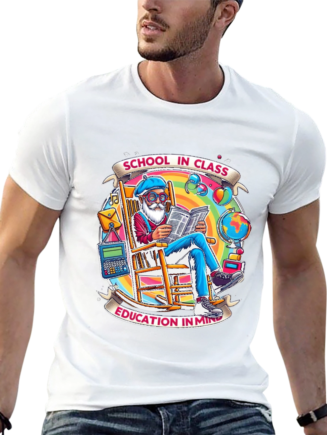 School in Class Graphic T-Shirt
