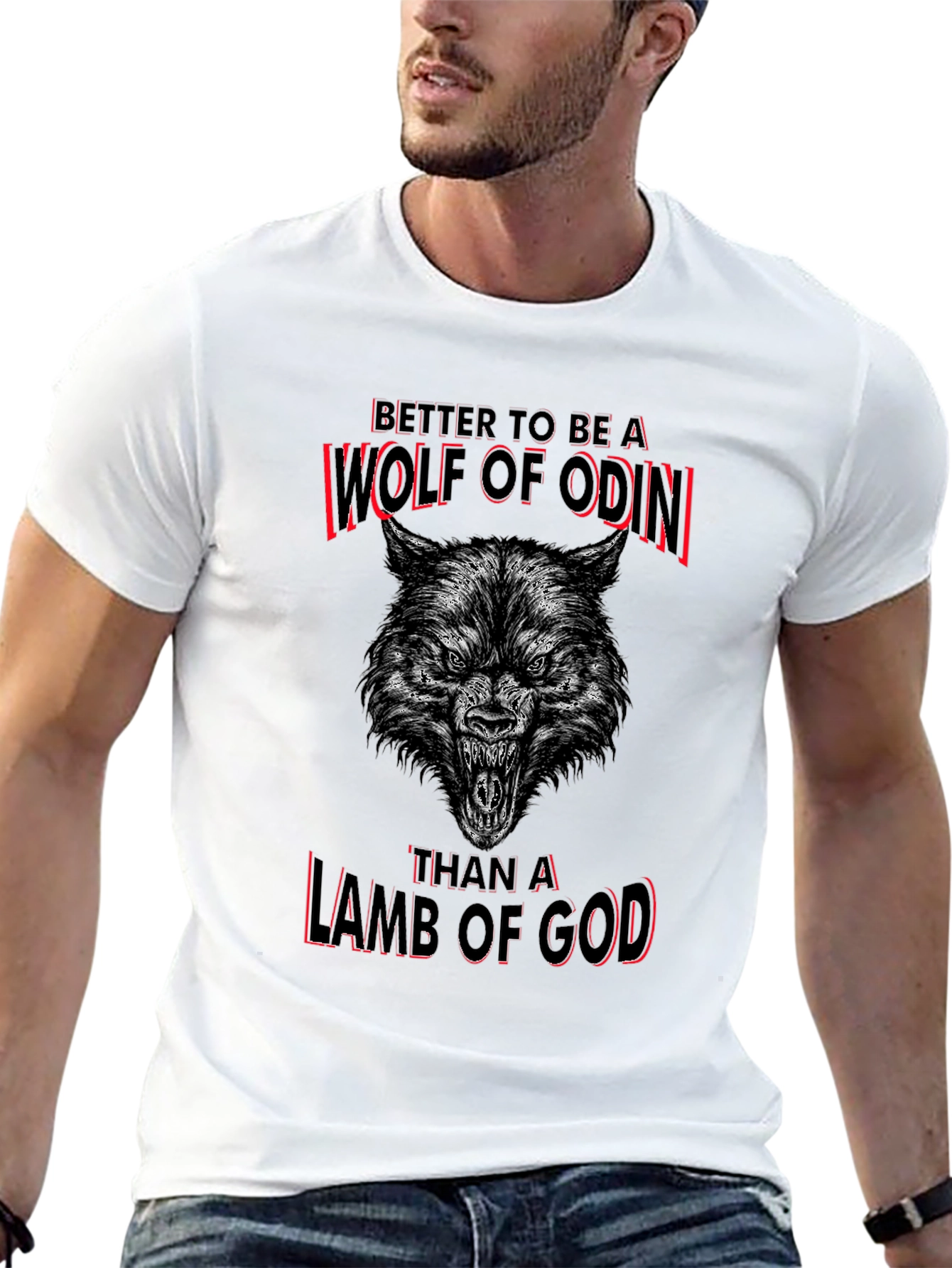 Wolf of Odin T-Shirt - Norse Viking God