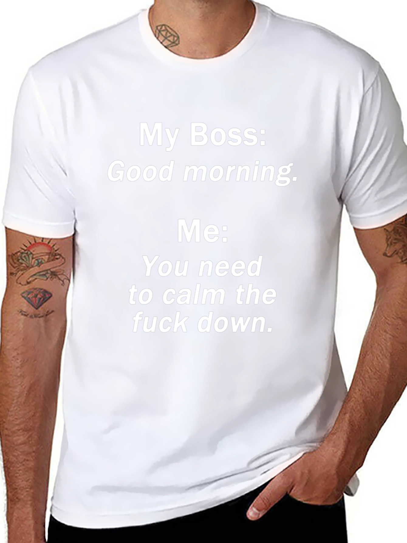 Funny My Boss Graphic T-Shirt