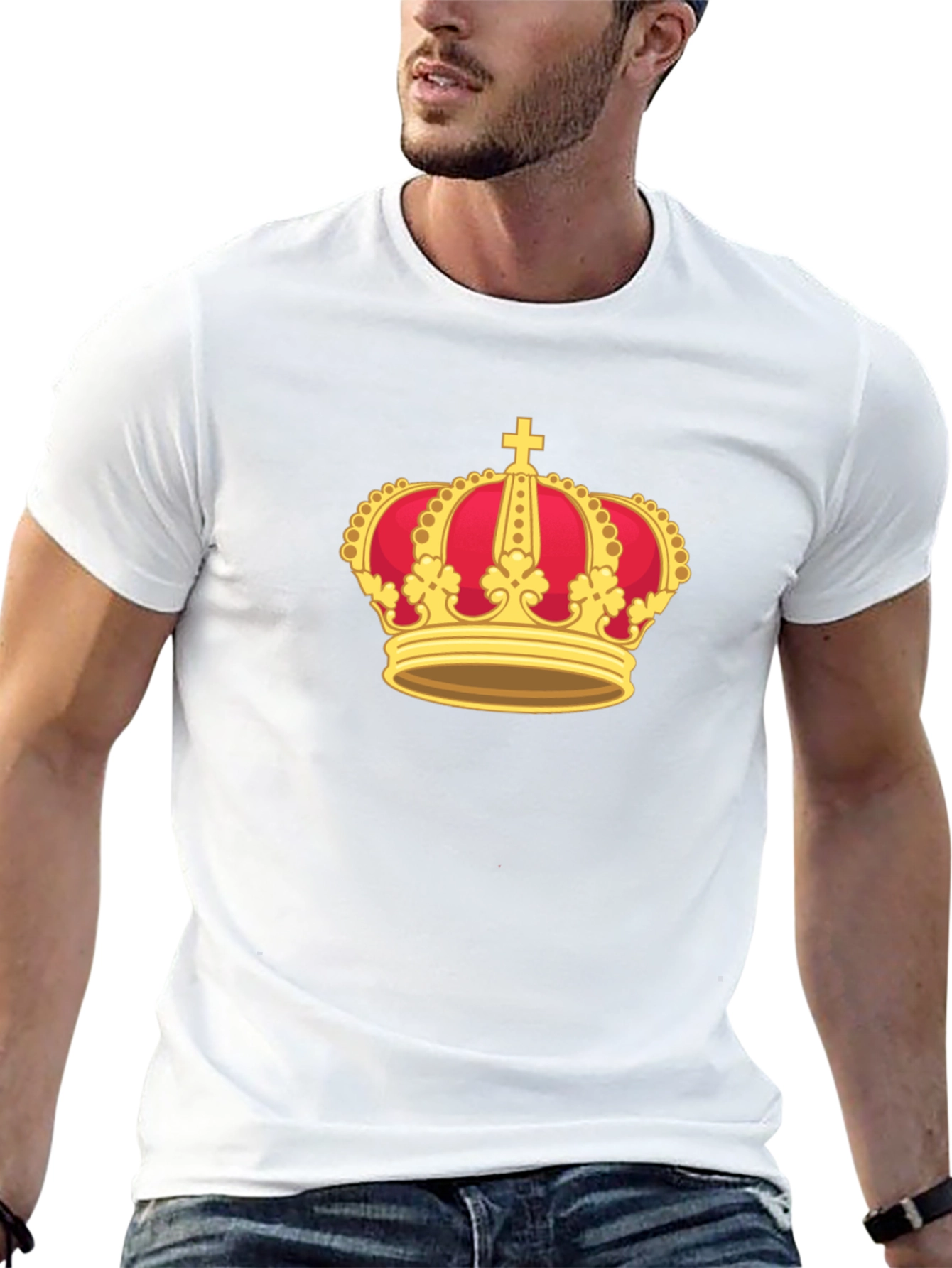 Royal Crown Graphic Black Tee