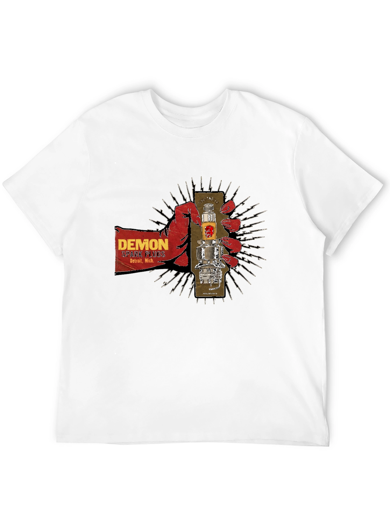 Demon Spark Plugs Graphic T-Shirt