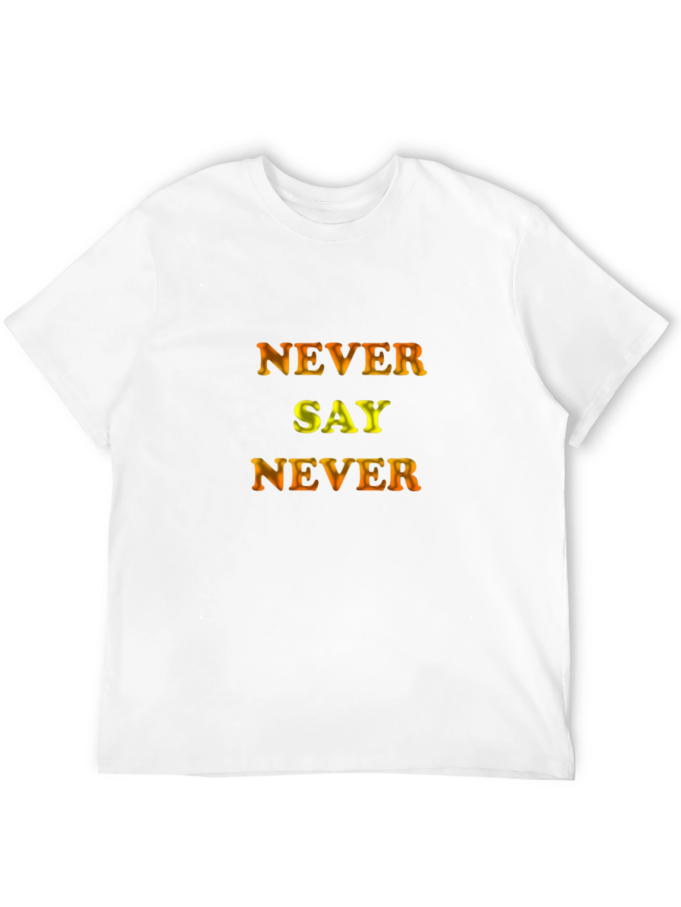 Never Say Never Graphic Black T-Shirt