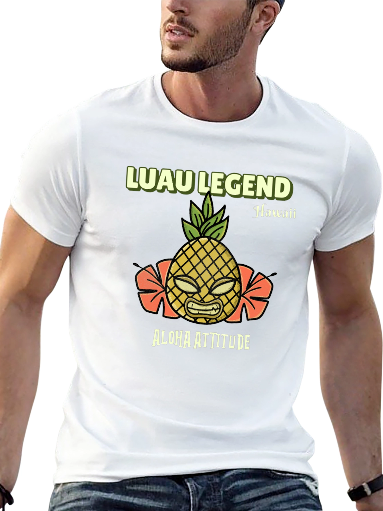 Luau Legend Aloha Attitude Graphic T-Shirt