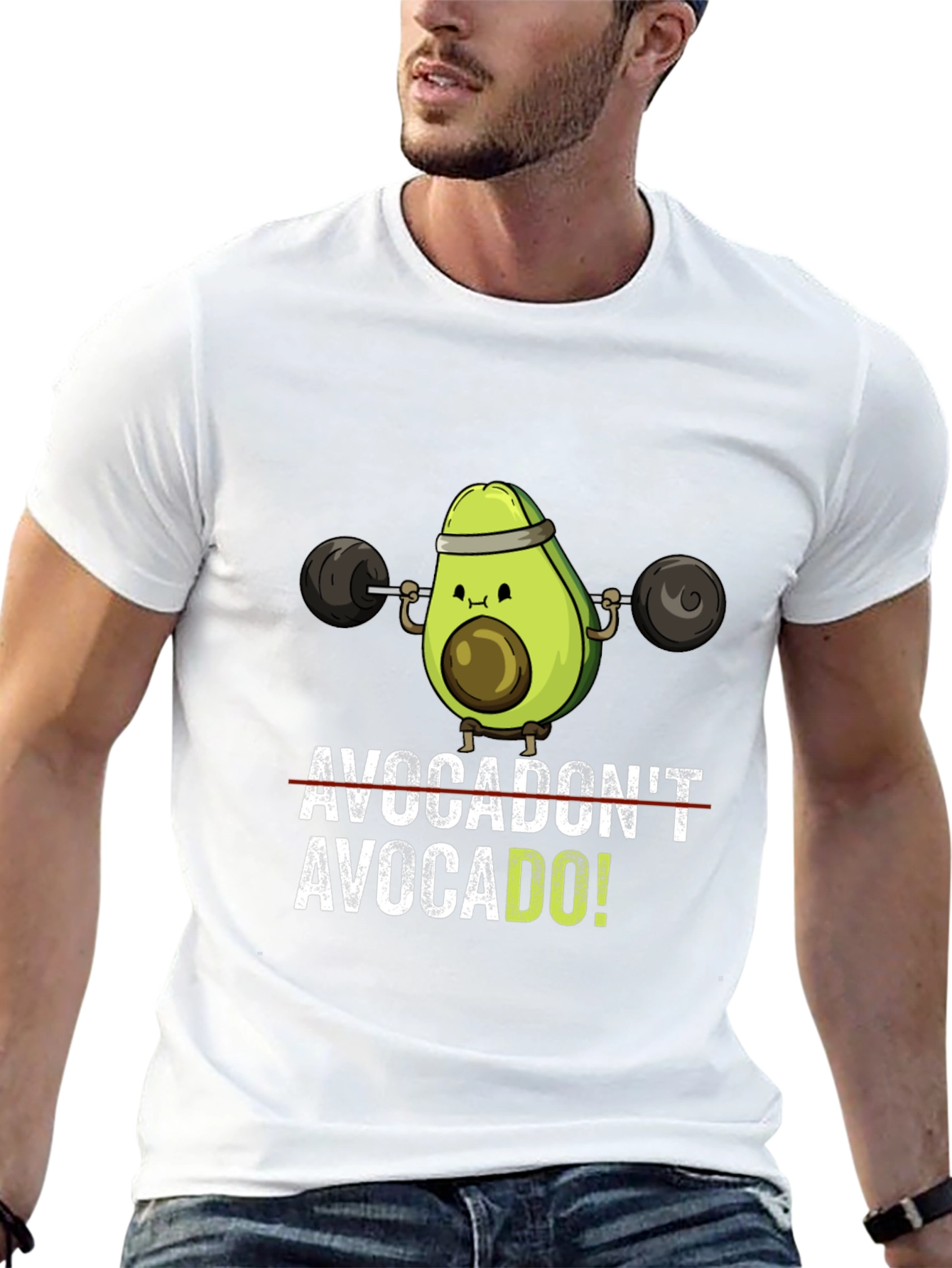 Avocado Gym T-Shirt: Funny Workout Tee
