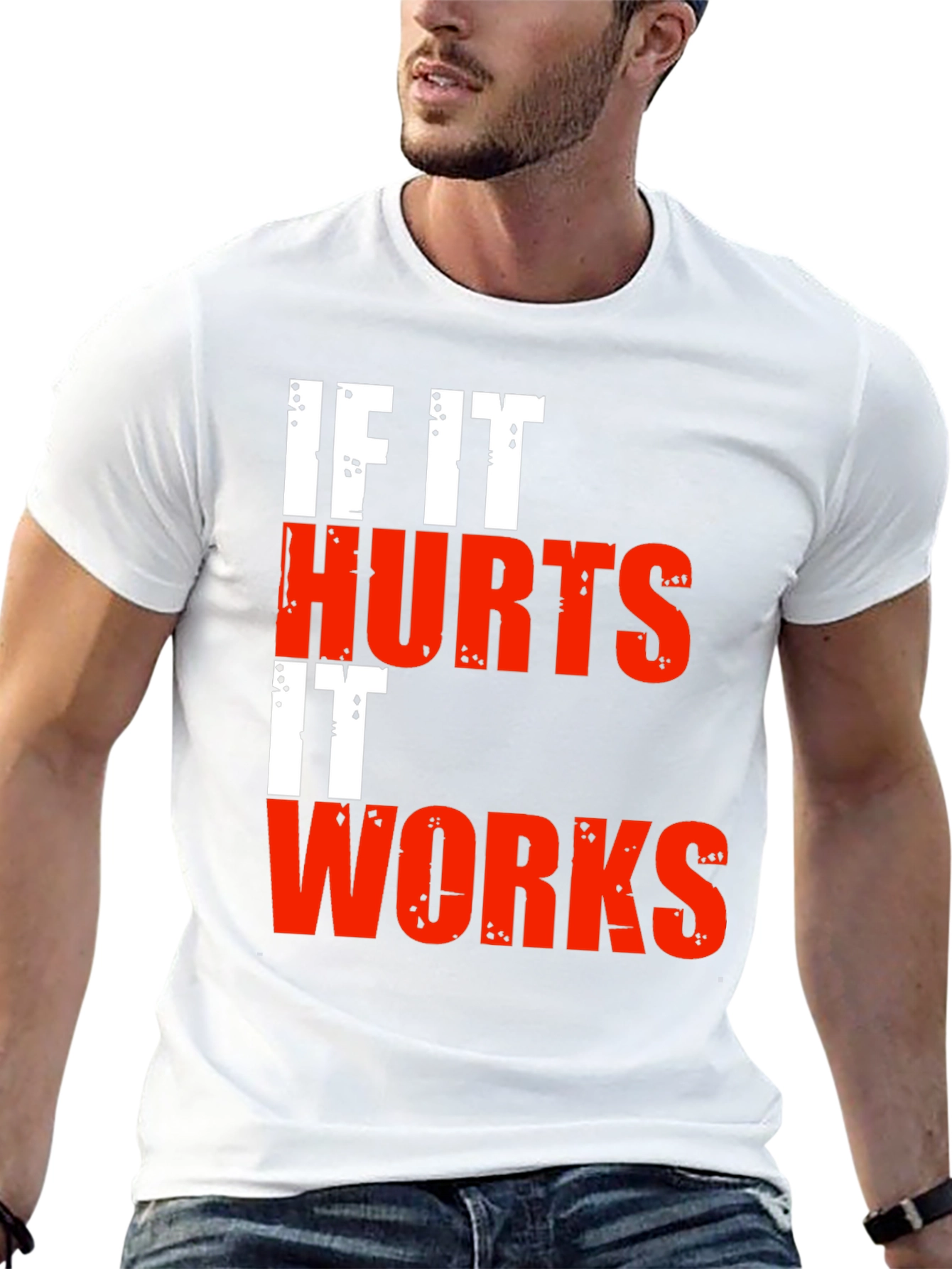 If It Hurts It Works Graphic Tee