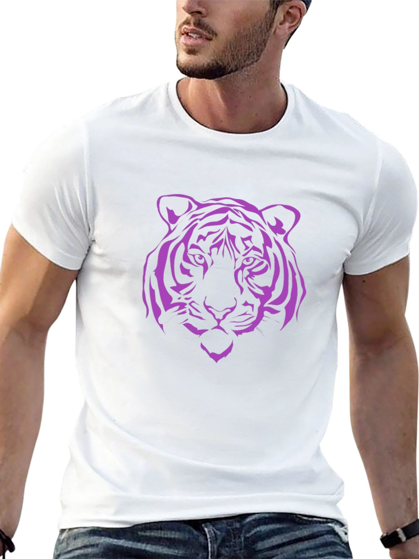 Cool Tiger Graphic Tee - Black
