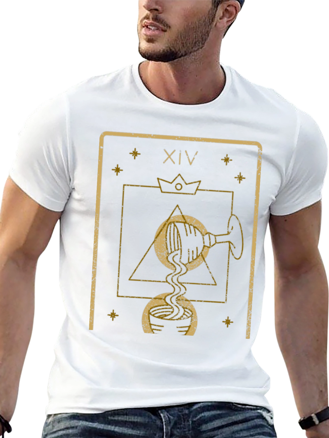 Tarot XIV Temperance Black T-Shirt