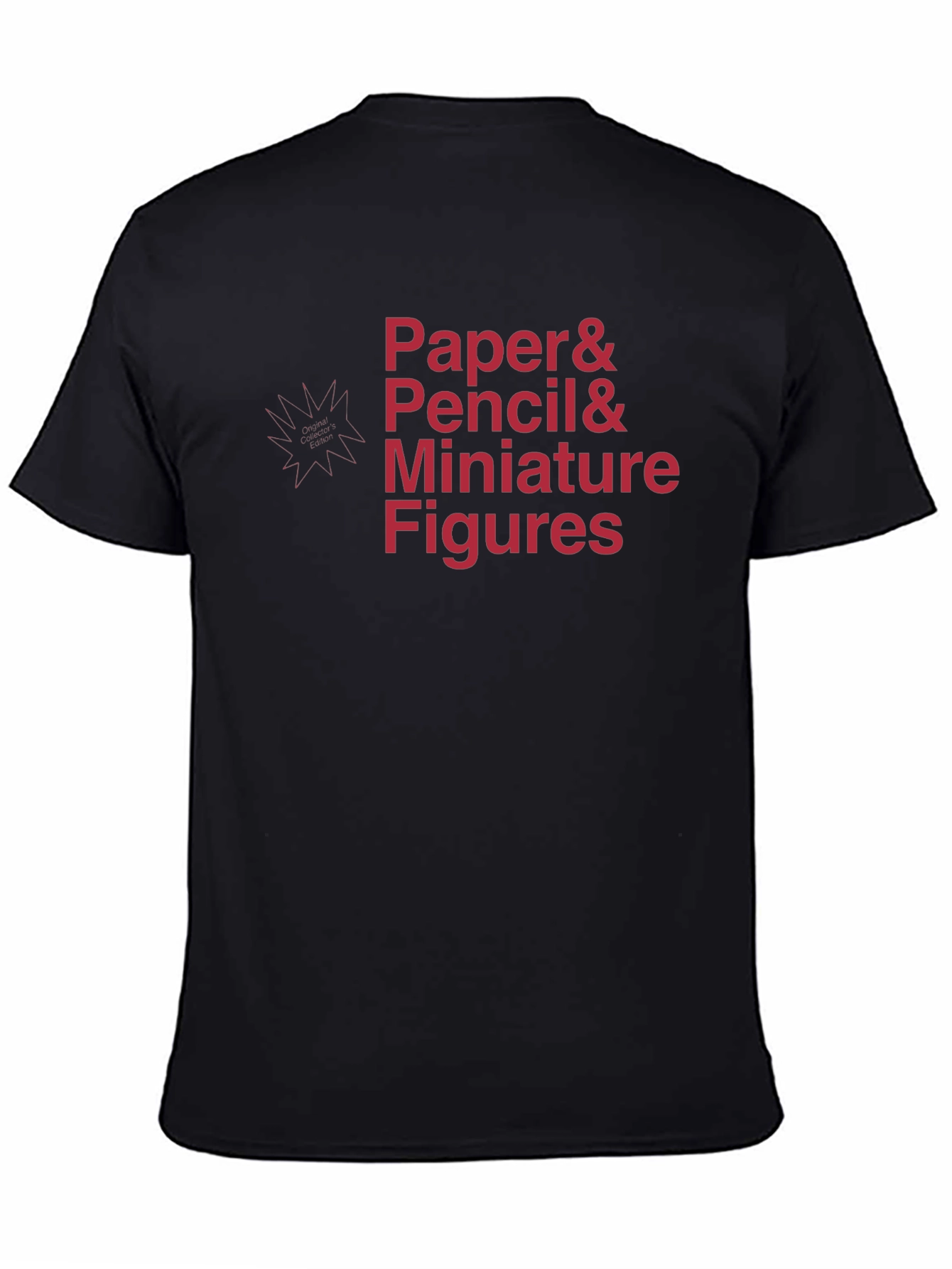 Paper Pencil Miniature Figures Mens T-Shirt