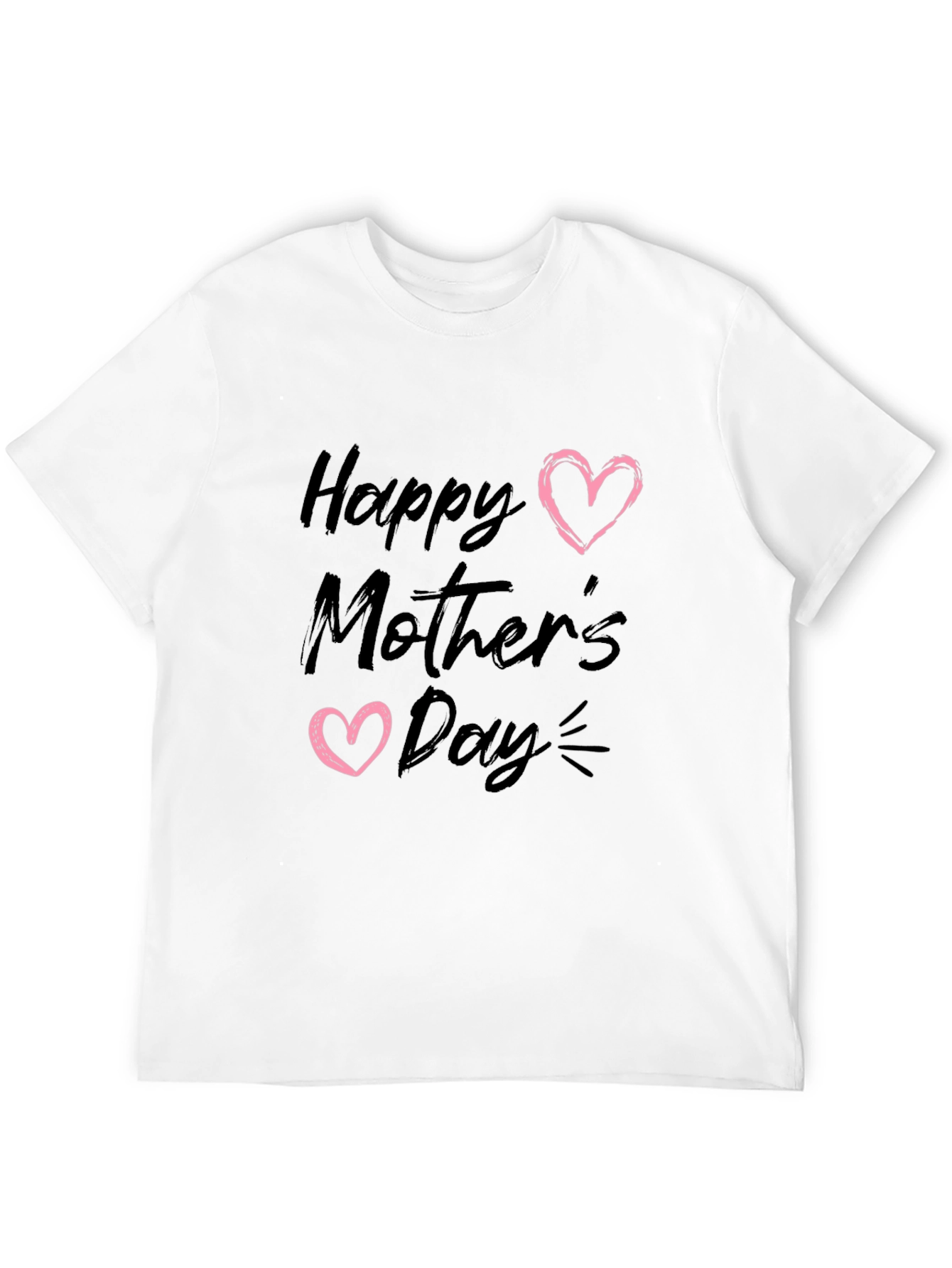 Happy Mothers Day Black T-Shirt