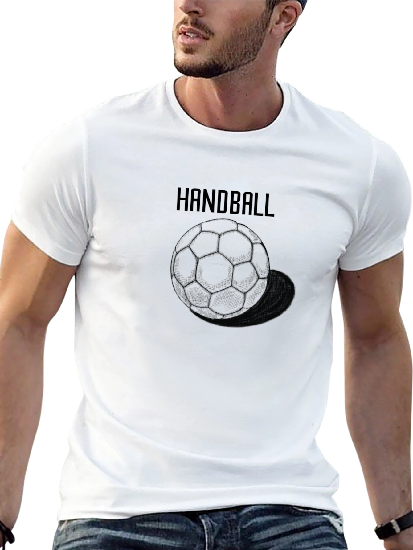 Handball Graphic T-Shirt - Sporty & Stylish