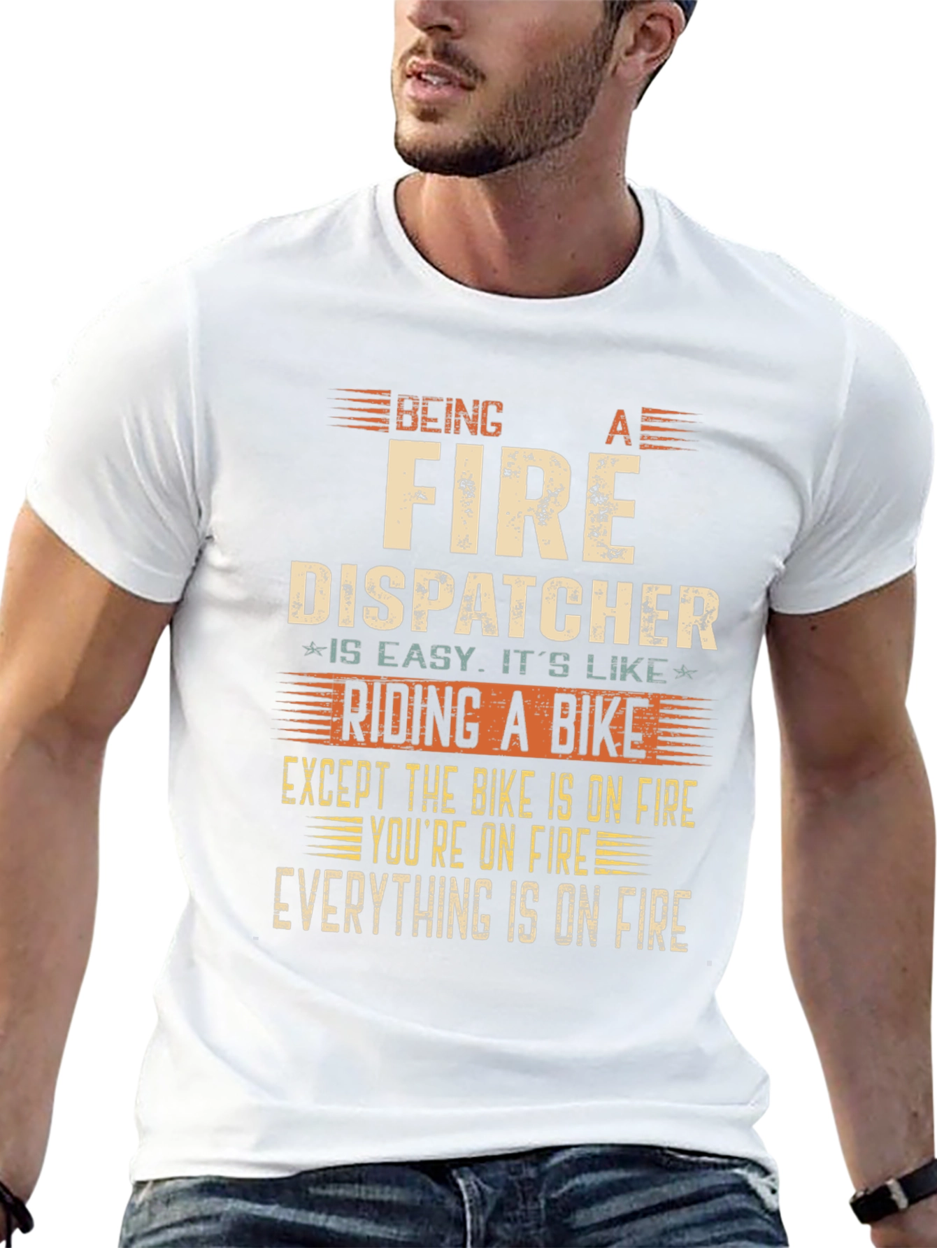 Fire Dispatcher On Fire T-Shirt