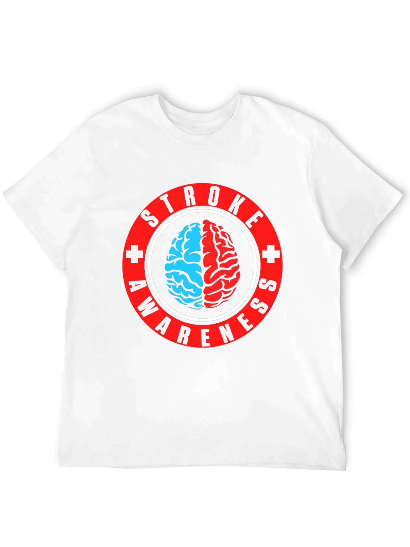 Stroke Awareness T-Shirt - Brain Graphic