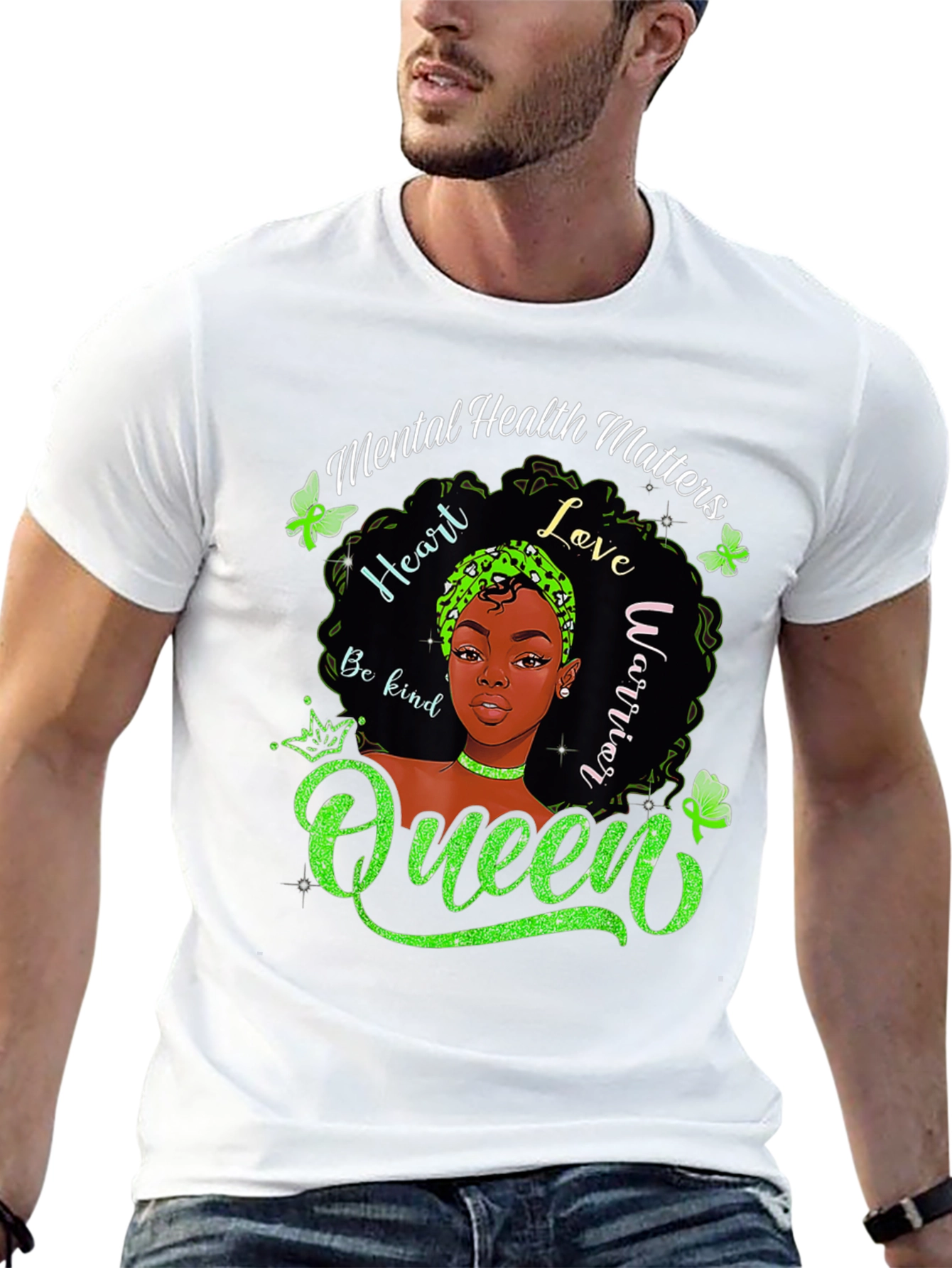 Mental Health Matters Queen Graphic T-Shirt