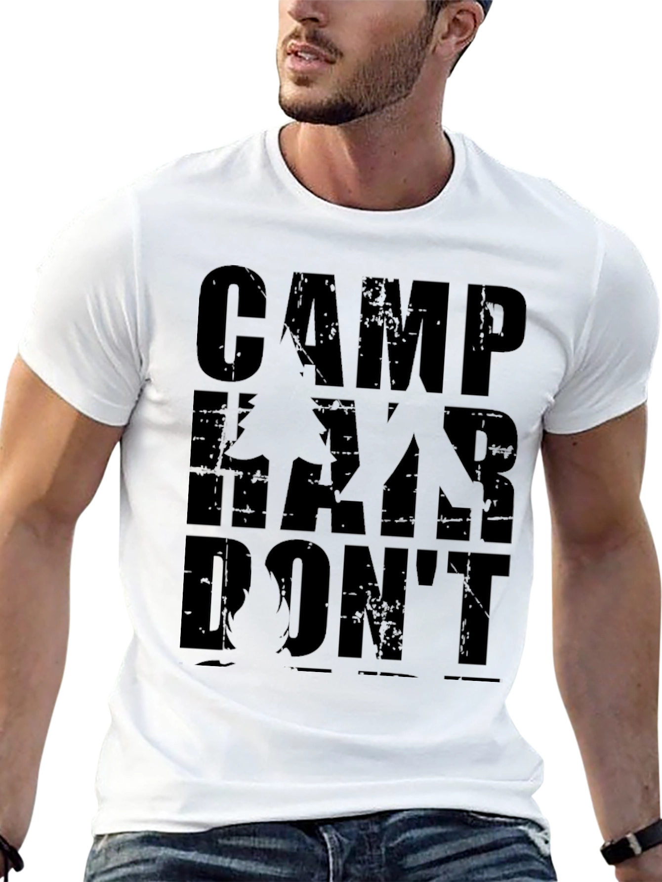 Camp Hair Dont Care Black T-Shirt