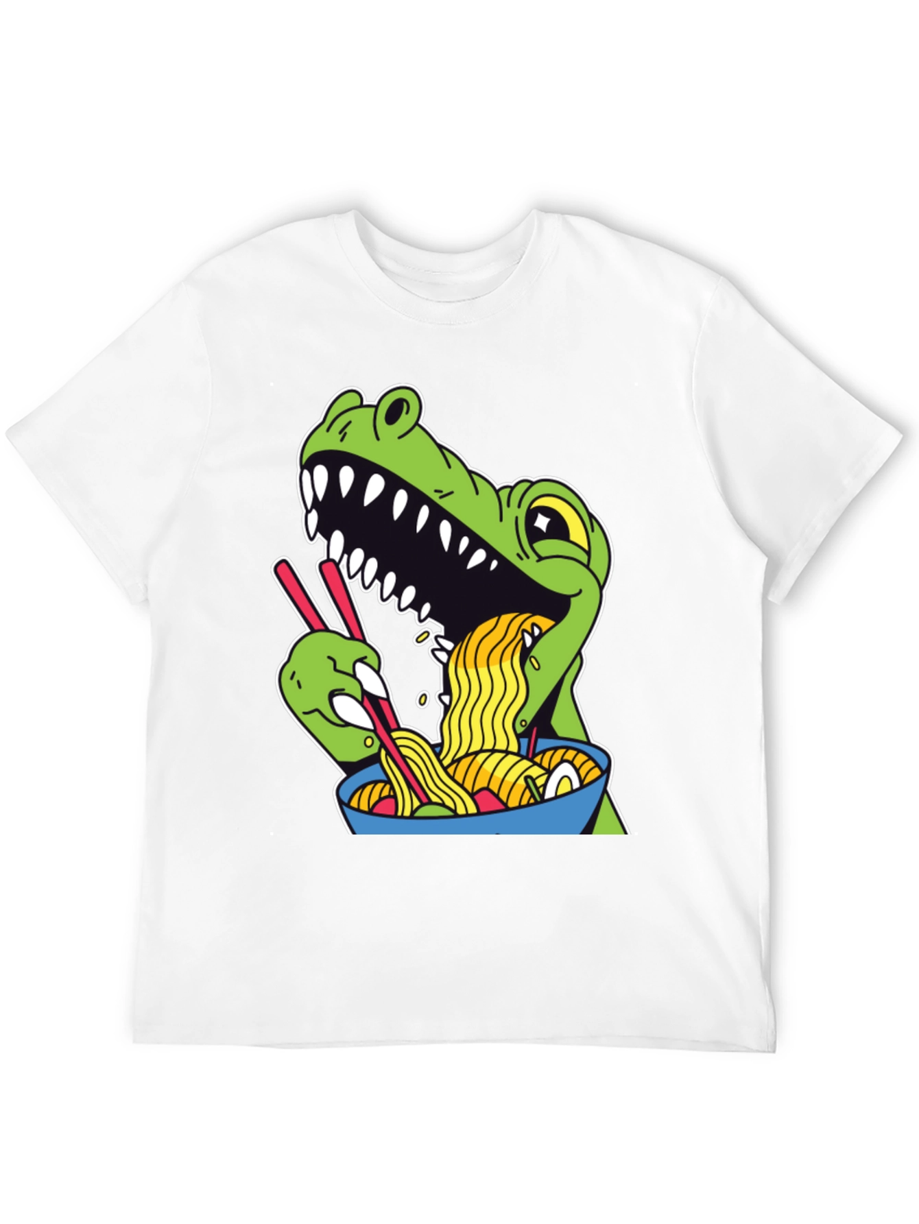 Dino Ramen Graphic Tee - Funny T-Shirt
