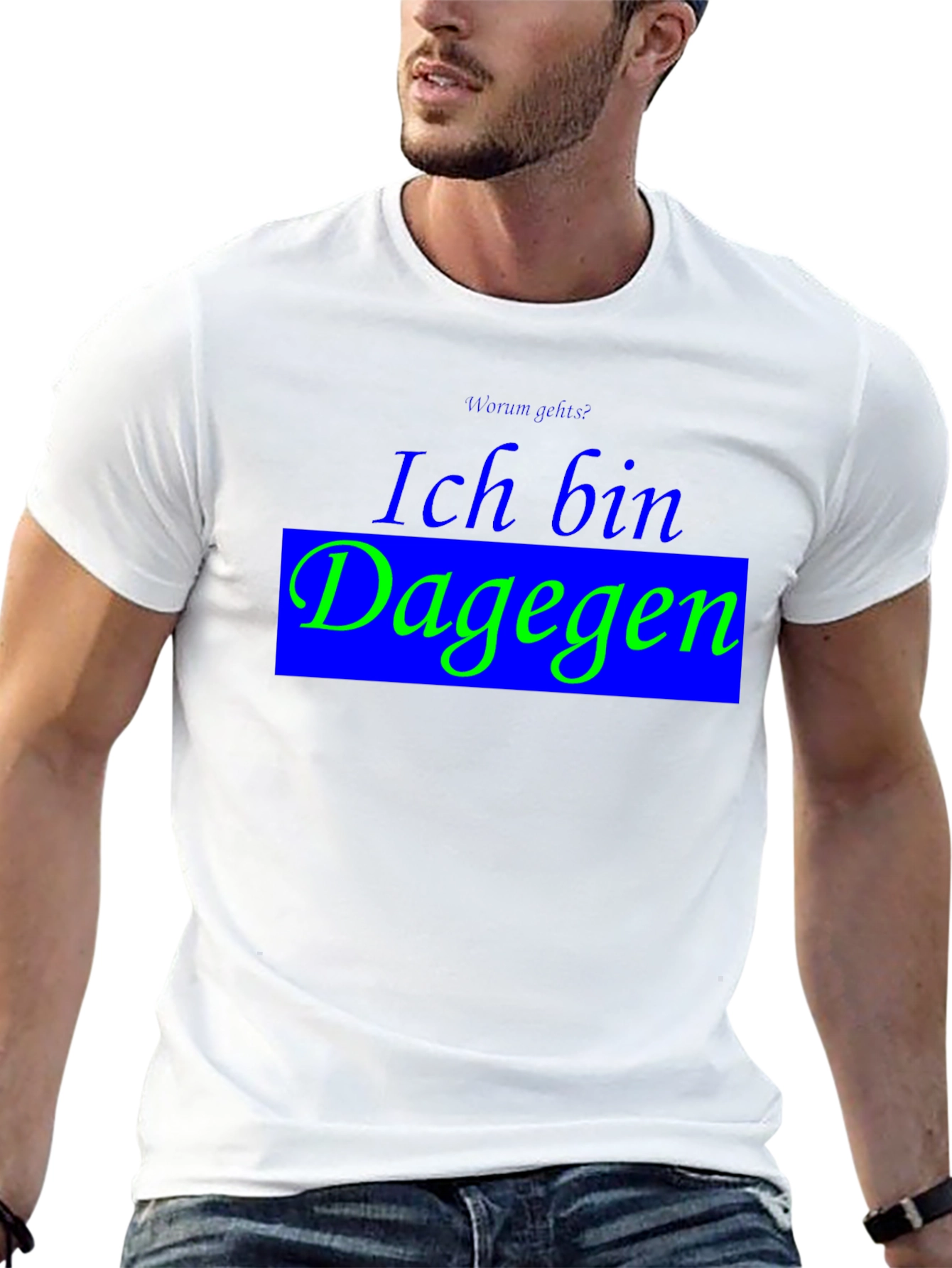 Ich Bin Dagegen Black T-Shirt