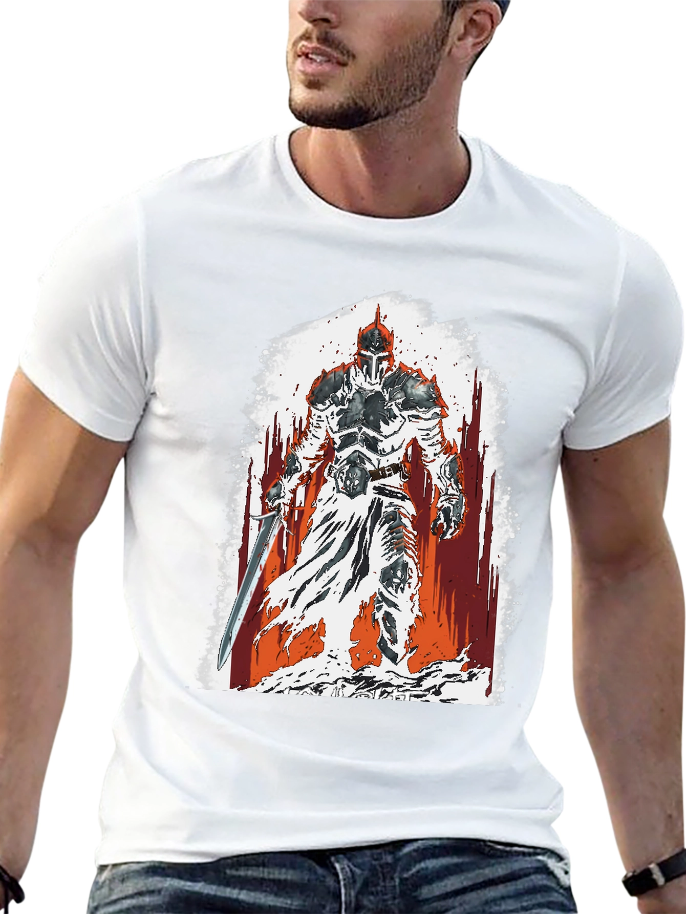 Knight Graphic T-Shirt - Medieval Warrior Tee