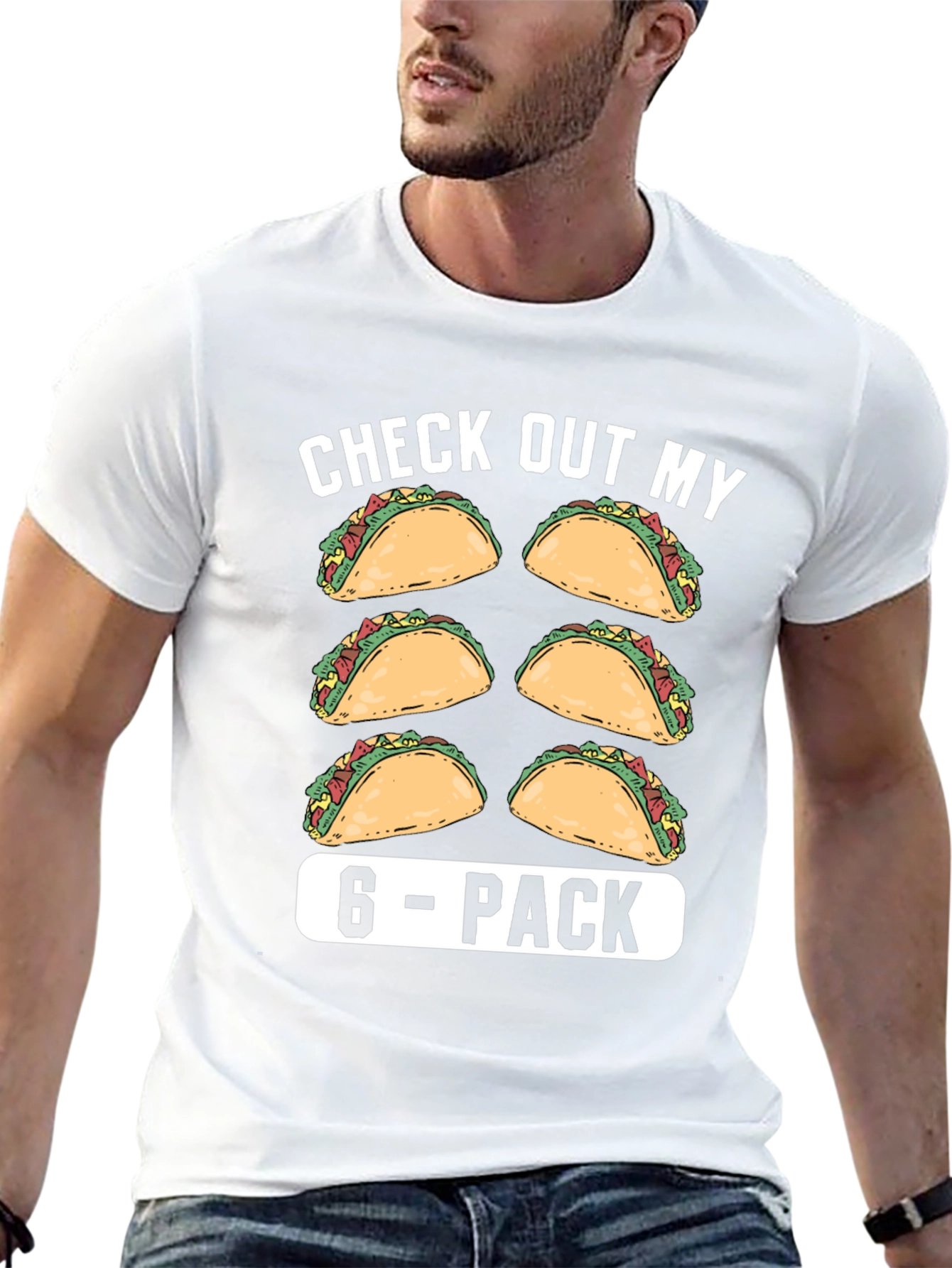 Taco 6-Pack Funny Graphic T-Shirt