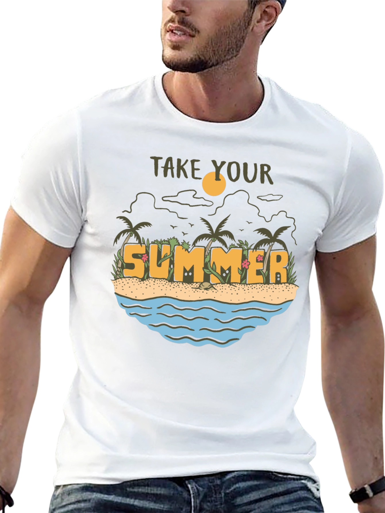 Summer Beach Graphic Tee