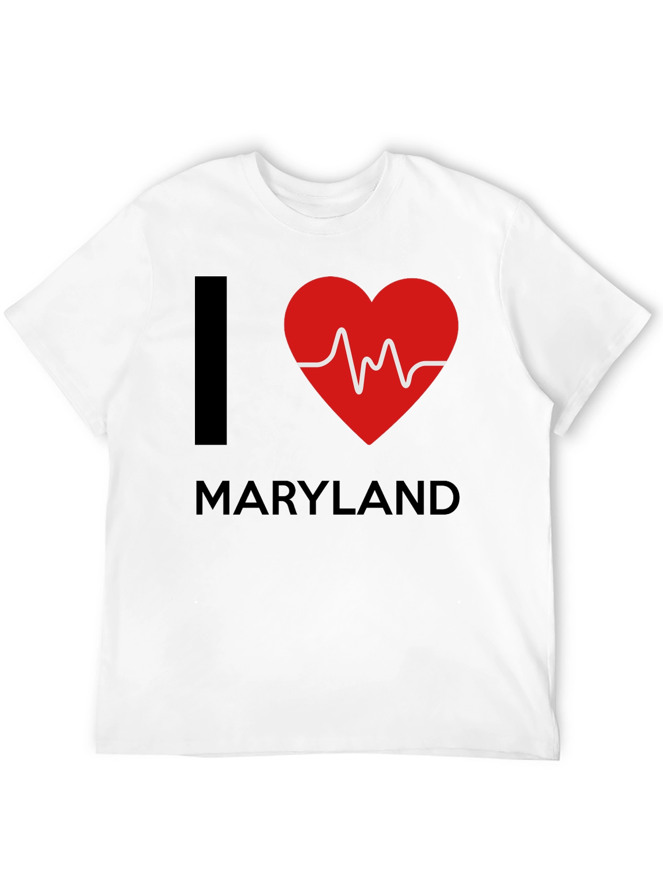 I Heart Maryland T-Shirt - ECG Design
