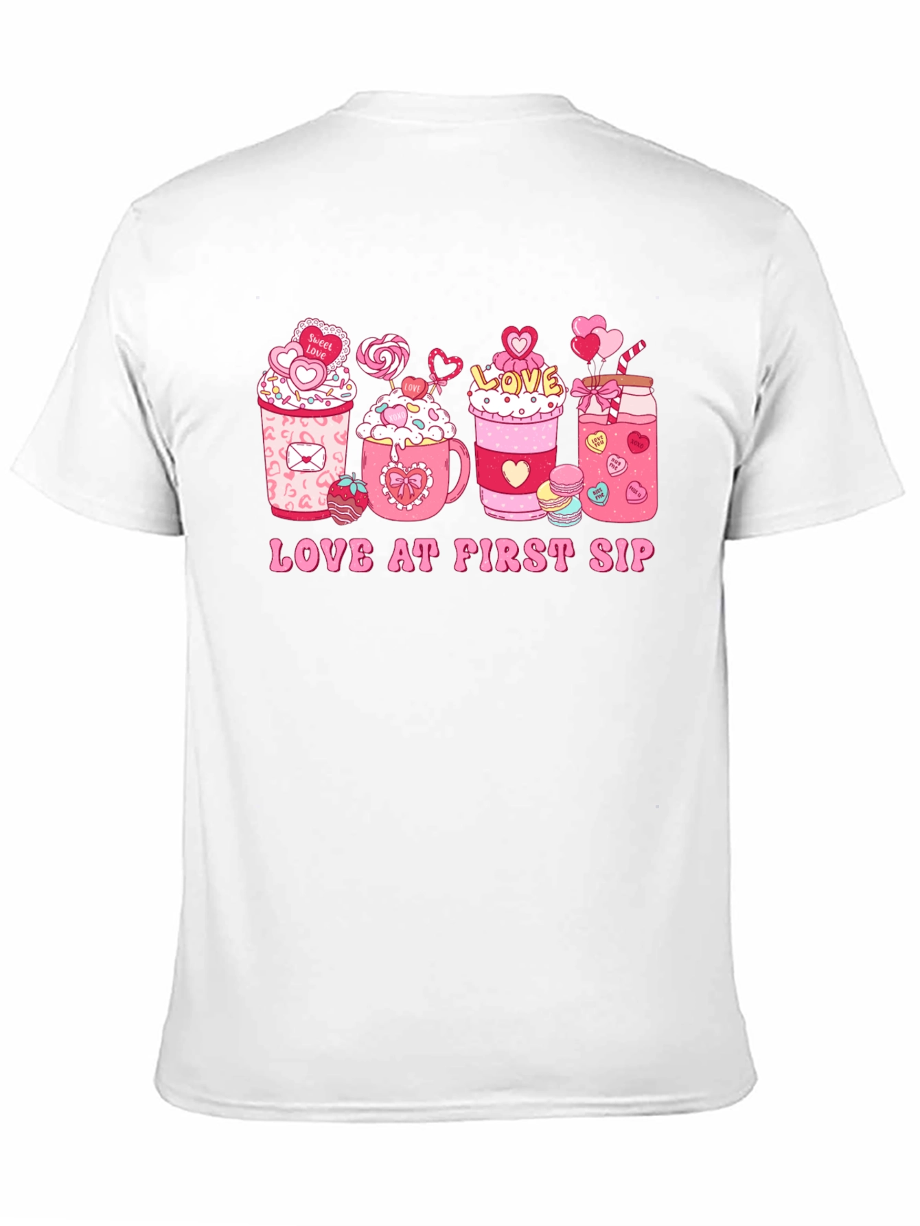 Love at First Sip Valentines Day T-shirt